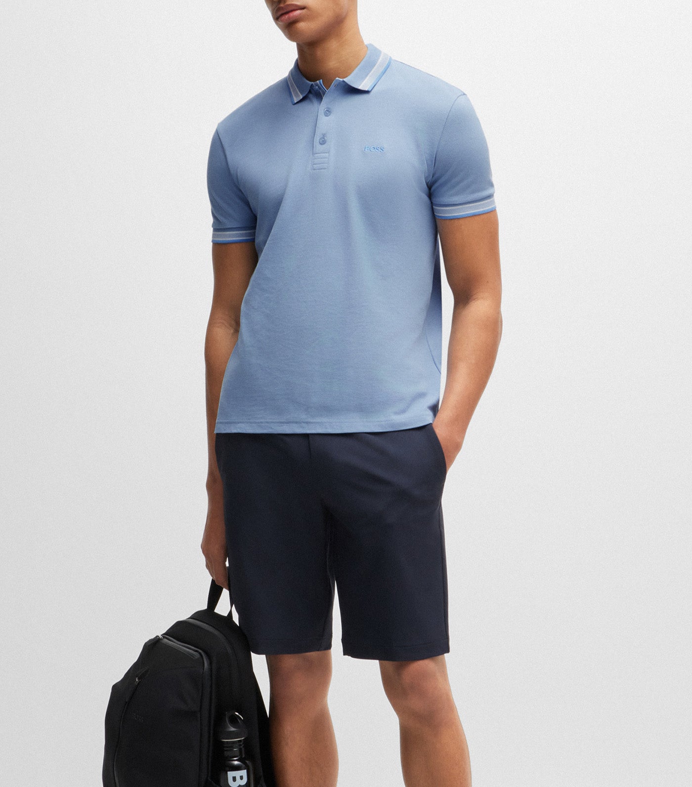 Paddy 41663FA24 Polo Shirt Open Blue
