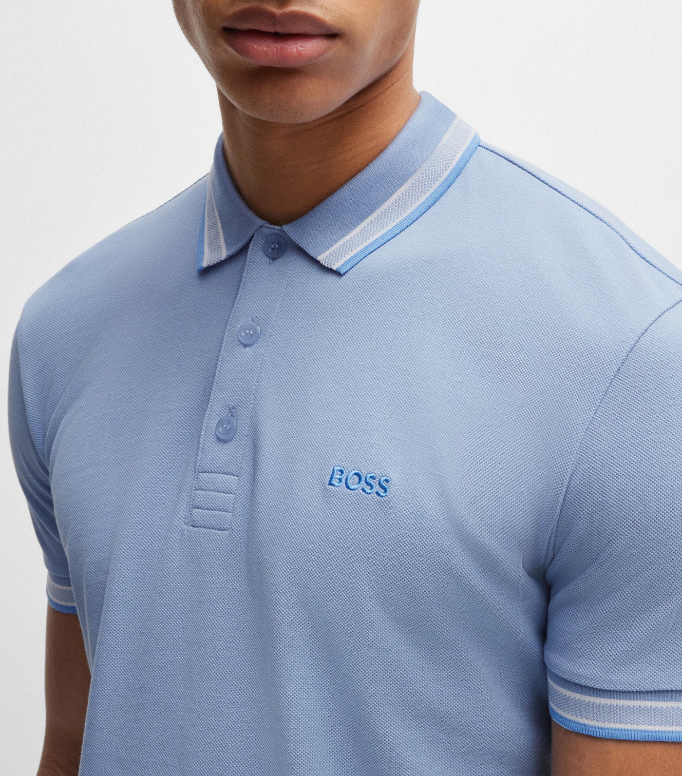 Paddy 41663FA24 Polo Shirt Open Blue