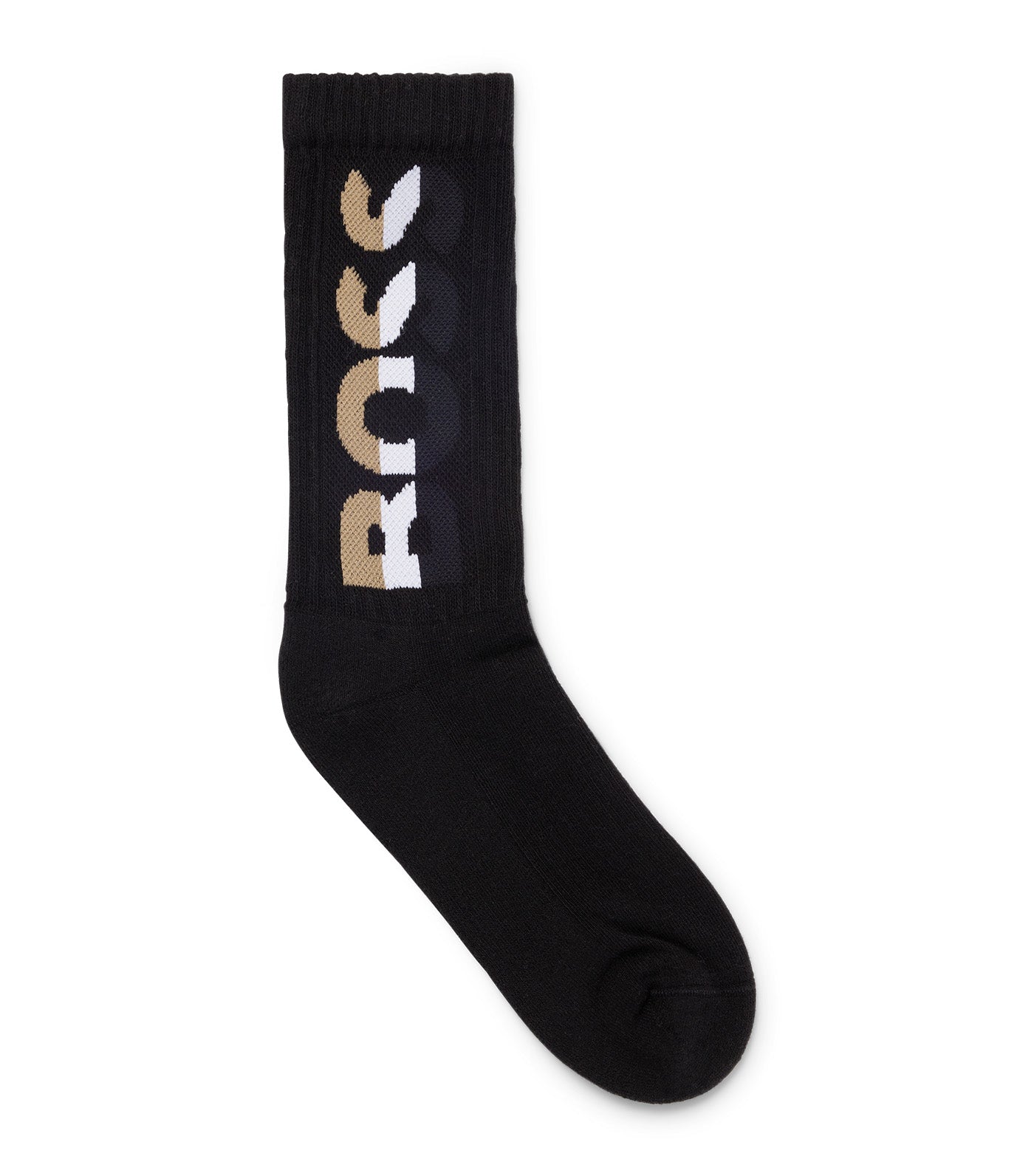 Rib Iconic Logo Socks Black
