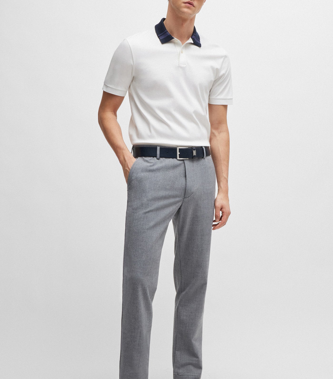 H Phillipson 117 0025 Polo Shirt White