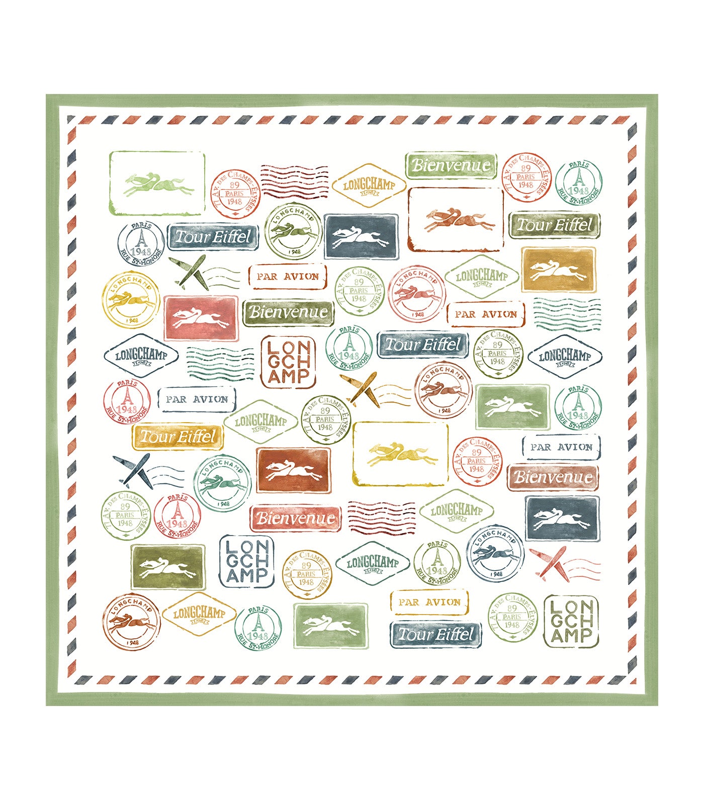 Soie Silk Scarf 50 Lichen