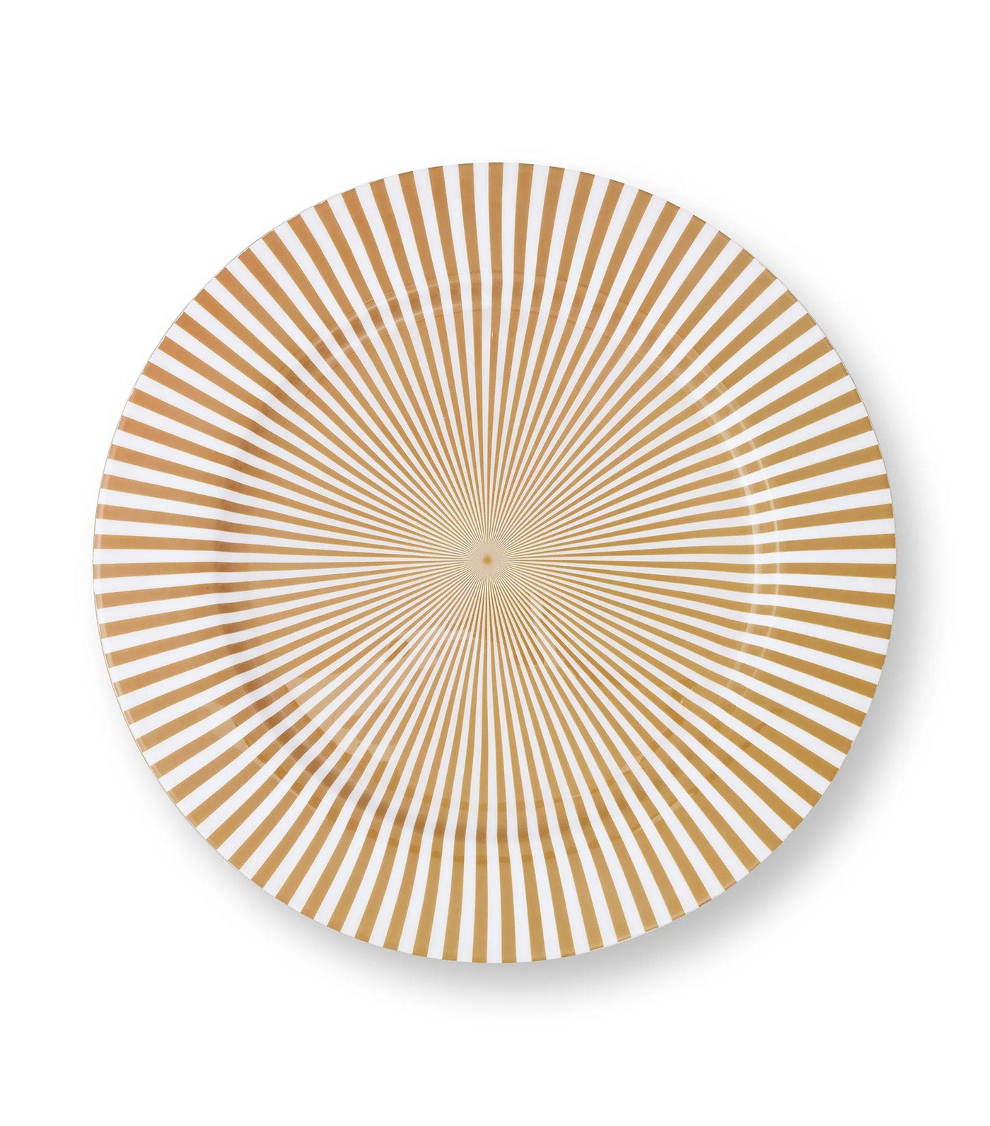 Plate Metal Stripes White-Gold