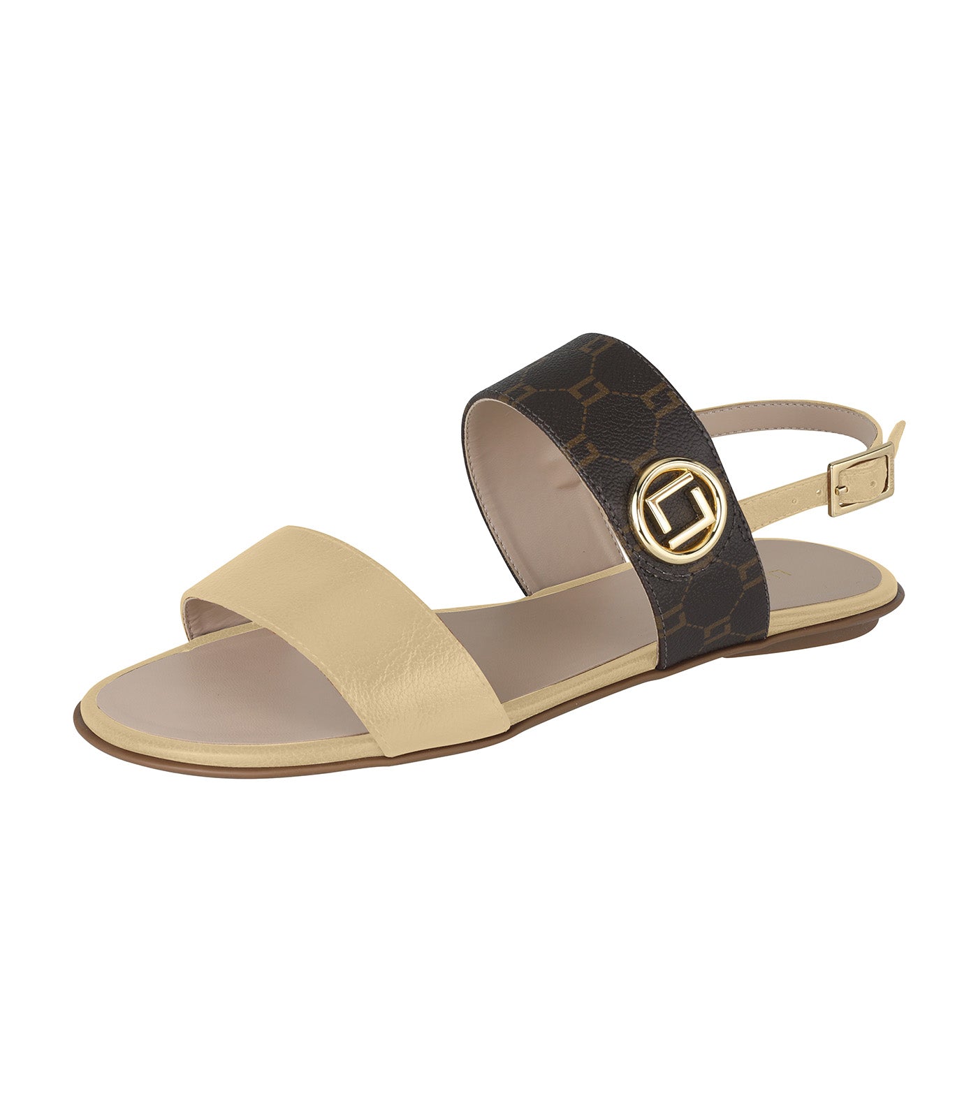 Sandals Saara Monograma LL Frappe/Mocca/Frappe