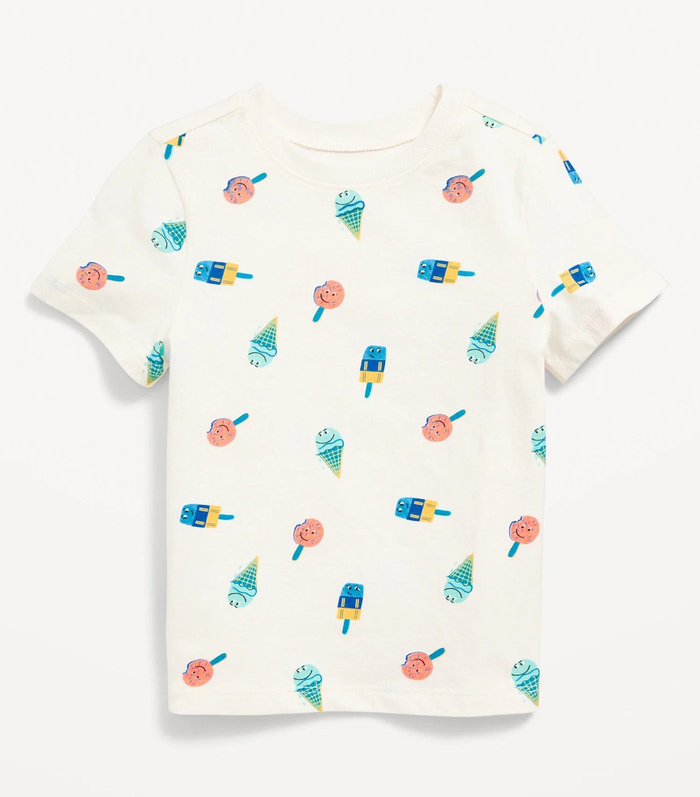 Unisex Printed Crew-Neck T-Shirt for Toddler - Ice Cream