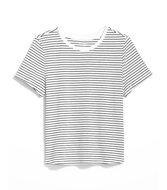 Striped Slim-Fit T-Shirt for Women O.N. Navy Stripe