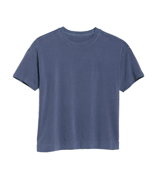 Vintage Crew-Neck T-Shirt for Women Volcanic Glass