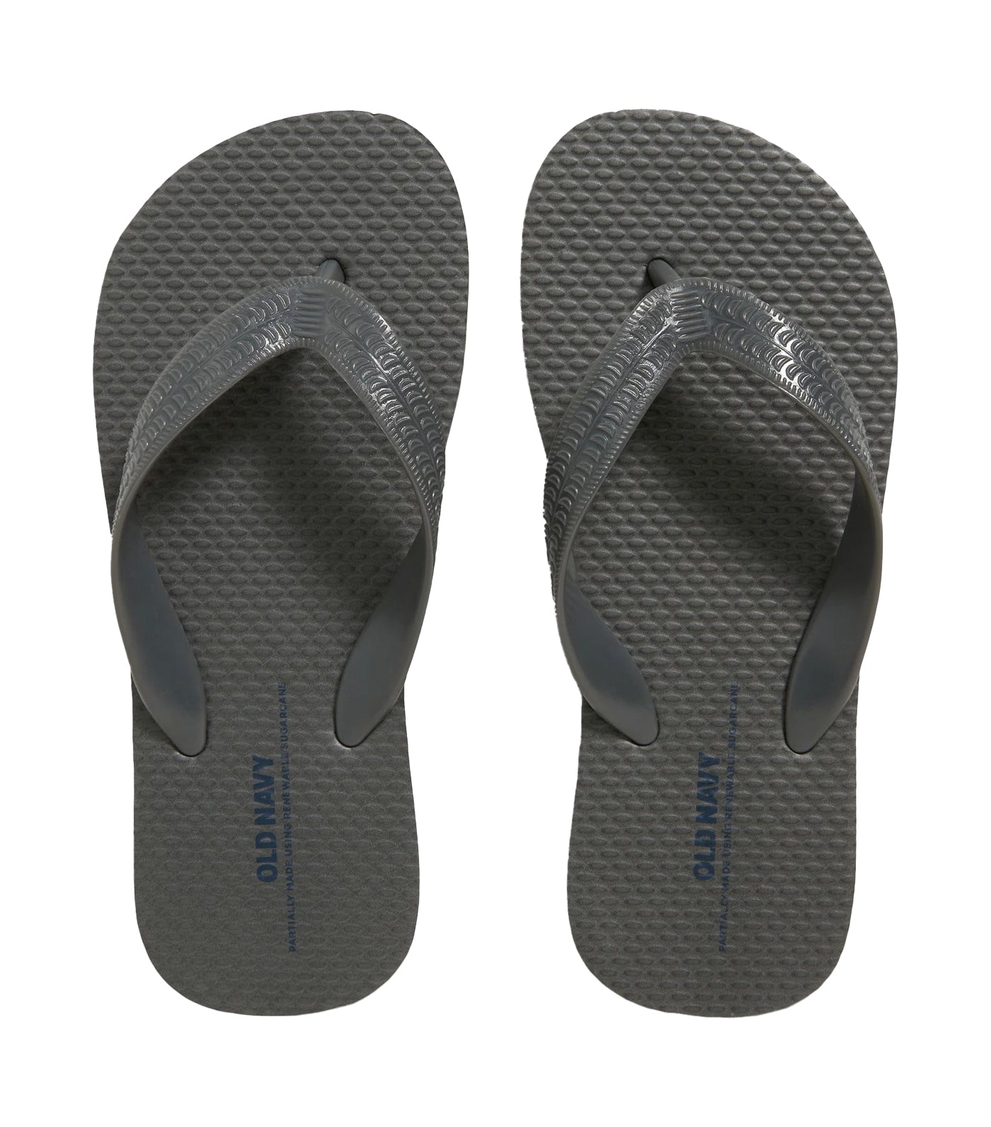 Old Navy Kids Flip-Flop Sandals for Boys (Partially Plant-Based) Gray