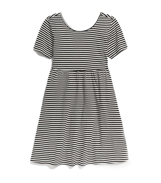 Old Navy Kids Jersey Knit Short Sleeve Printed Dress for Girls