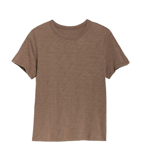 EveryWear Slub-Knit T-Shirt for Women Sedimentary