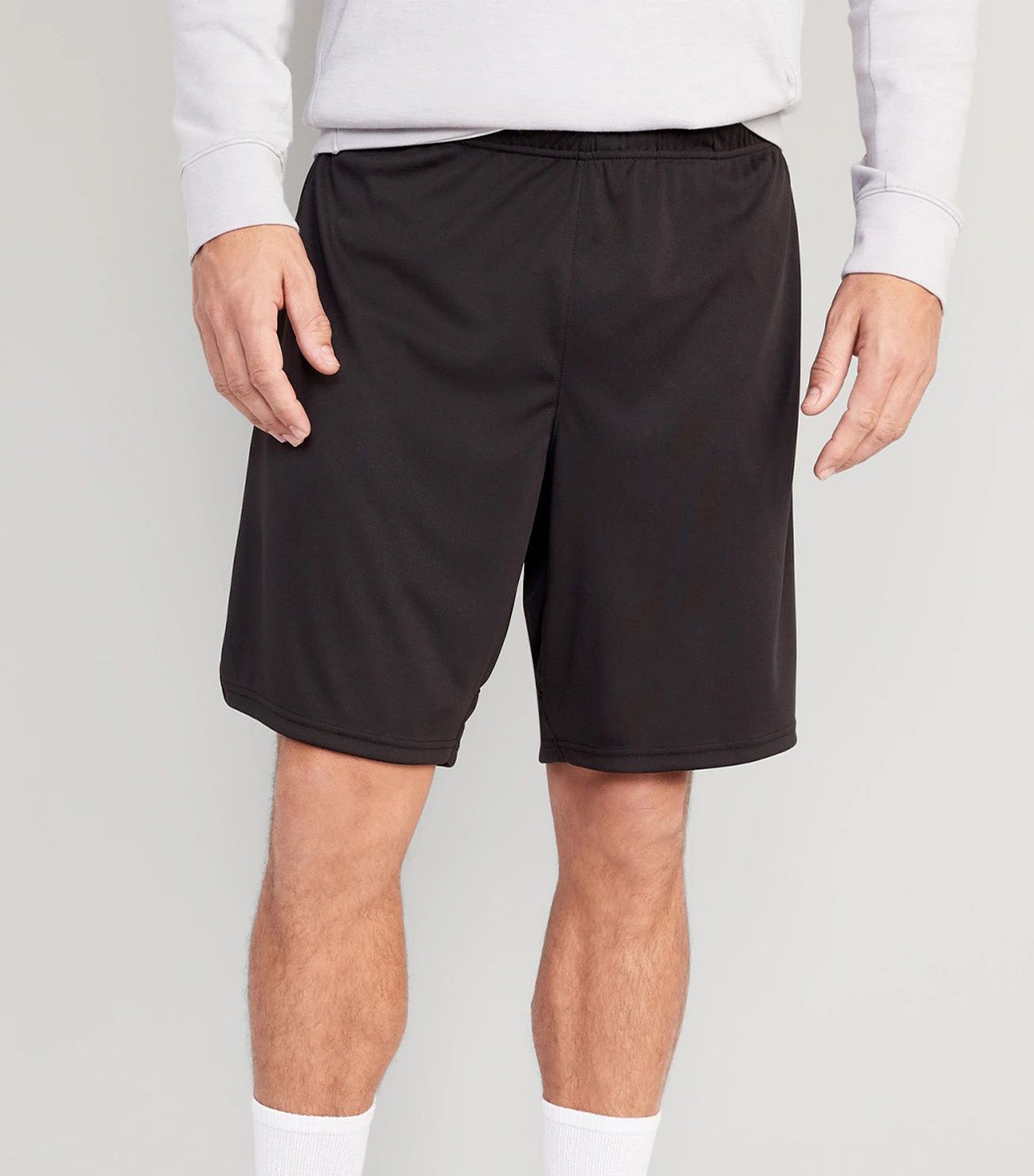 Go-Dry Mesh Basketball Shorts for Men - 9-inch inseam Black Jack