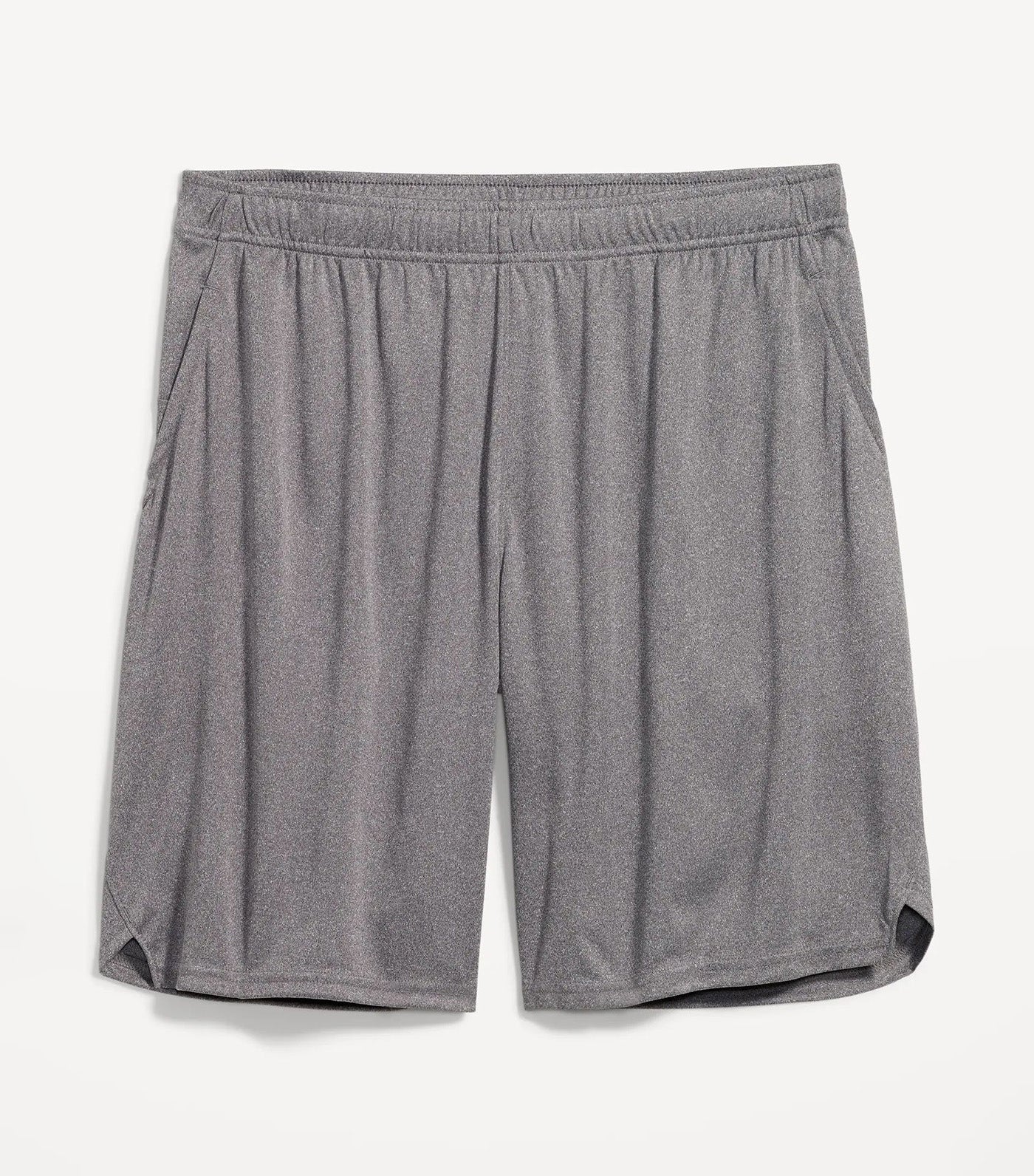 Go-Dry Mesh Basketball Shorts for Men -- 9-inch inseam Heathered Graphite B50