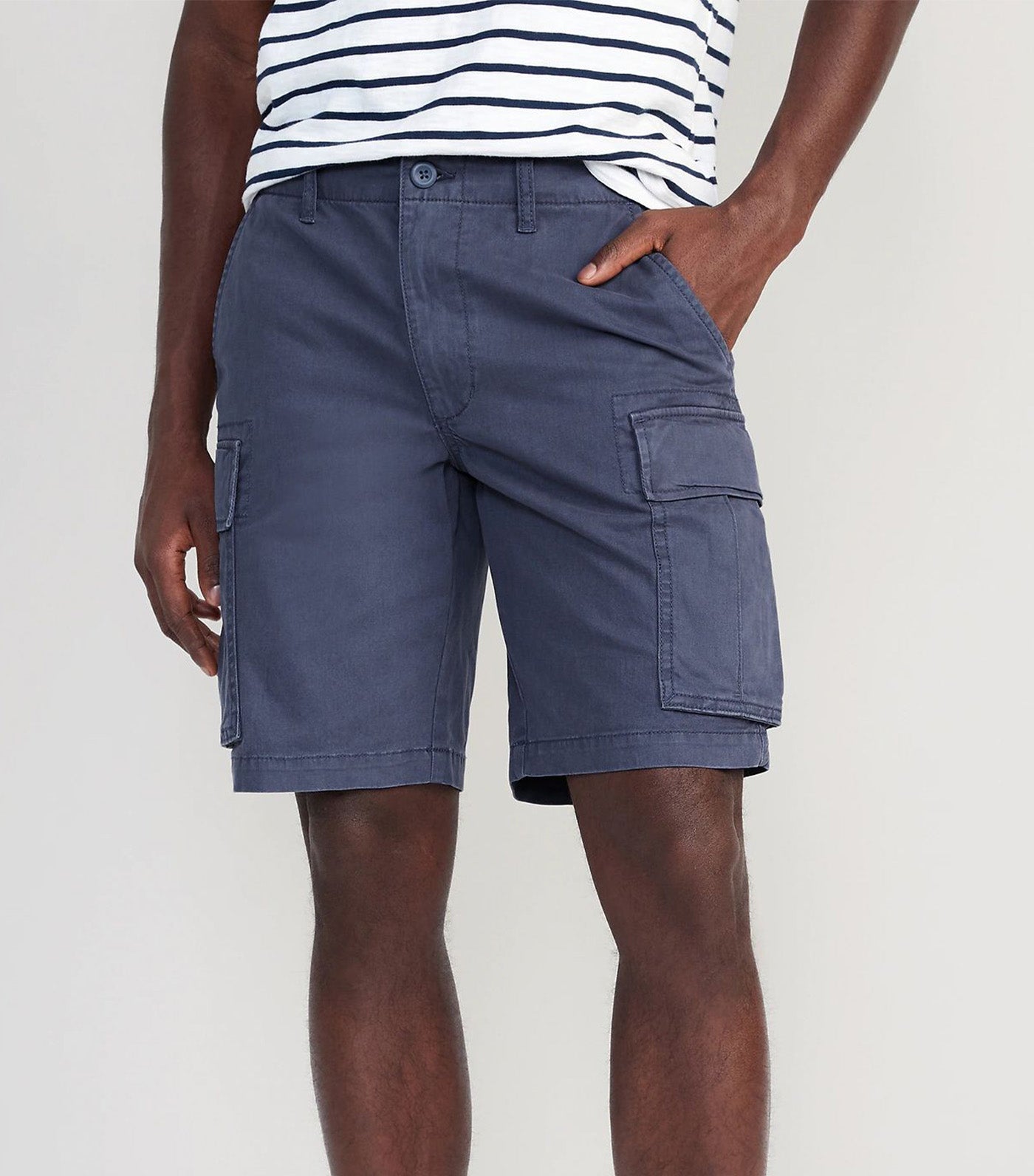 Relaxed Lived-In Cargo Shorts for Men - 10-inch inseam Blue Harbor