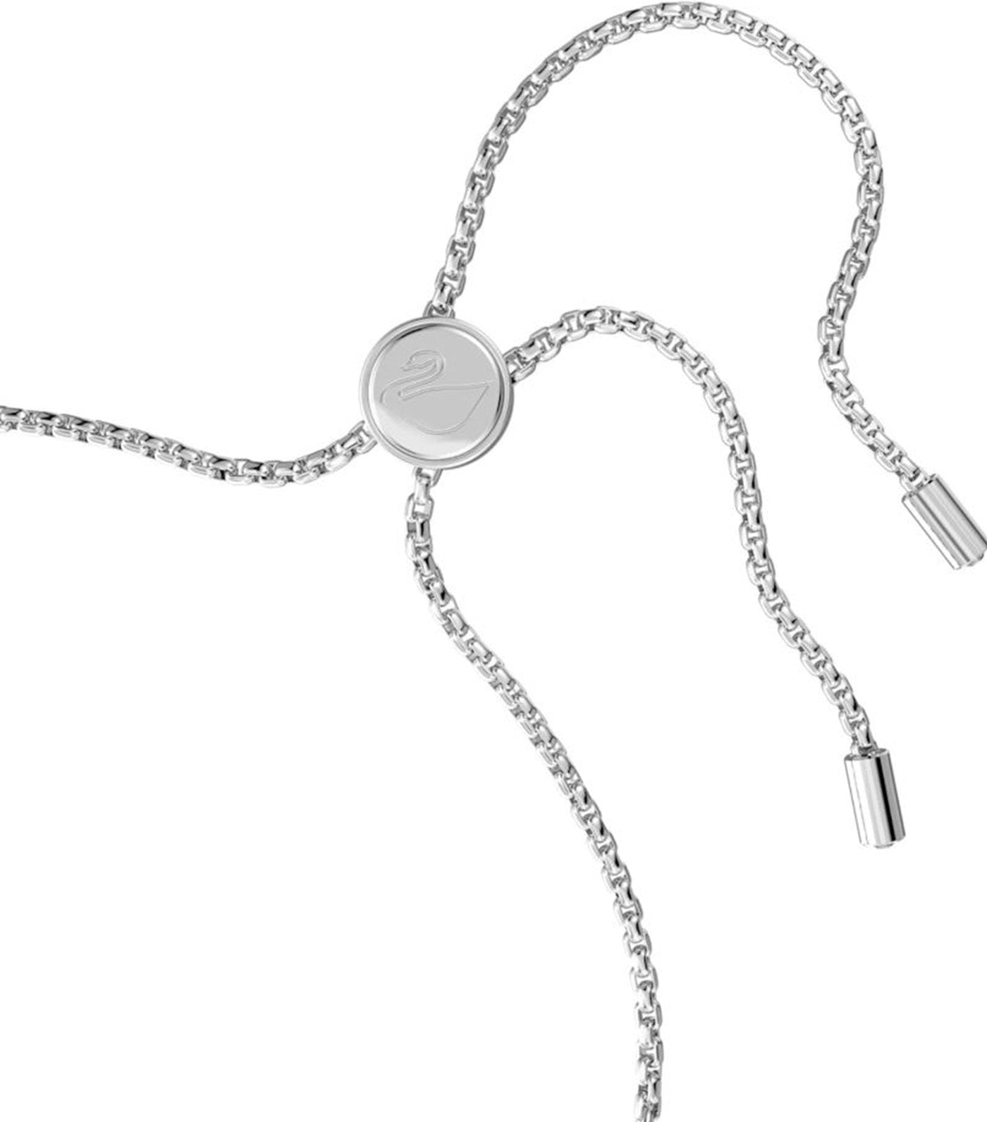 Subtle Trilogy Bracelet Round Cut White Rhodium Plated