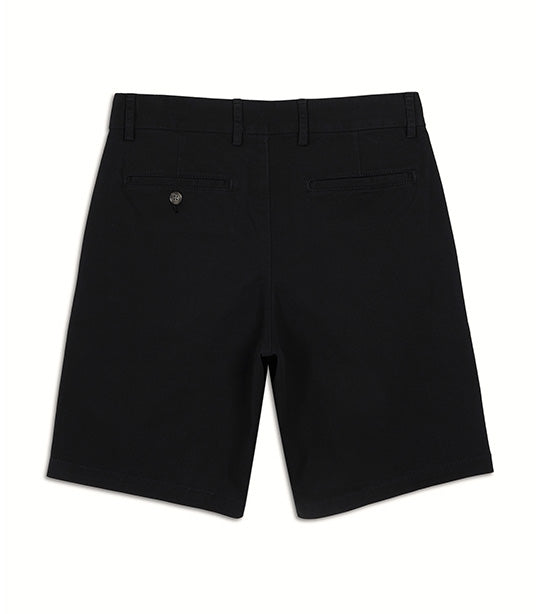 Slim Built-In Flex Rotation Chino Shorts for Men 9-inch Inseam Black Jack