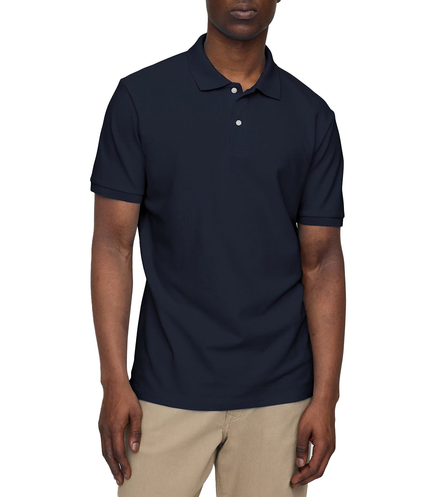 GAP Stretch Pique Polo Shirt Tapestry Navy 2