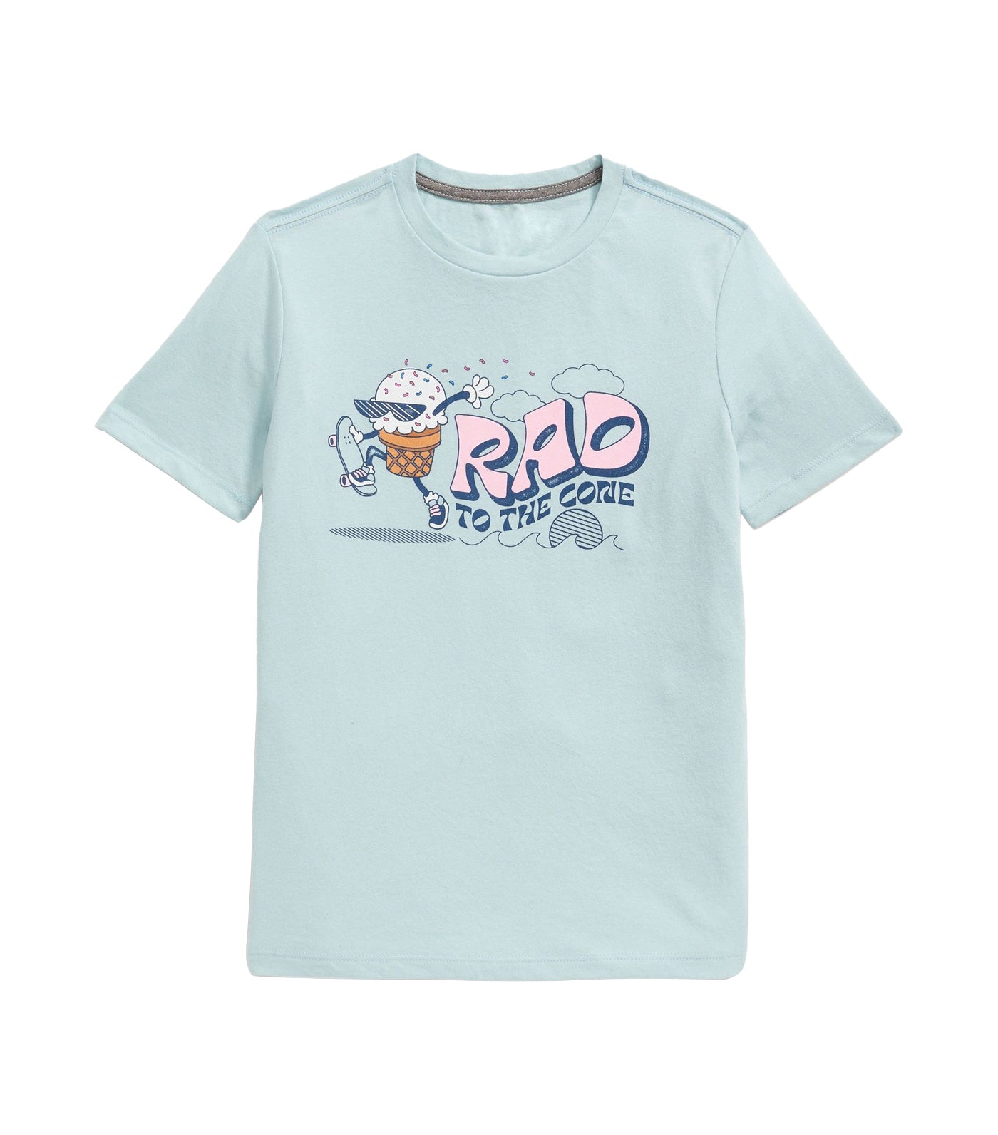 Short-Sleeve Graphic T-Shirt for Boys Blue Tranquility