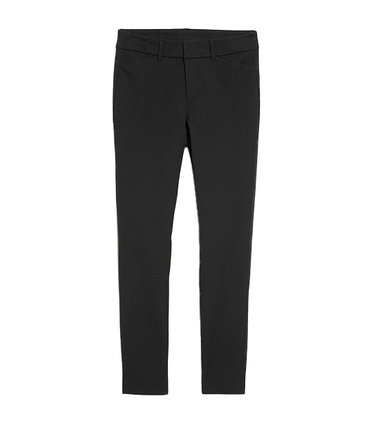 High-Waisted Pixie Skinny Ankle Pants for Women Black Jack