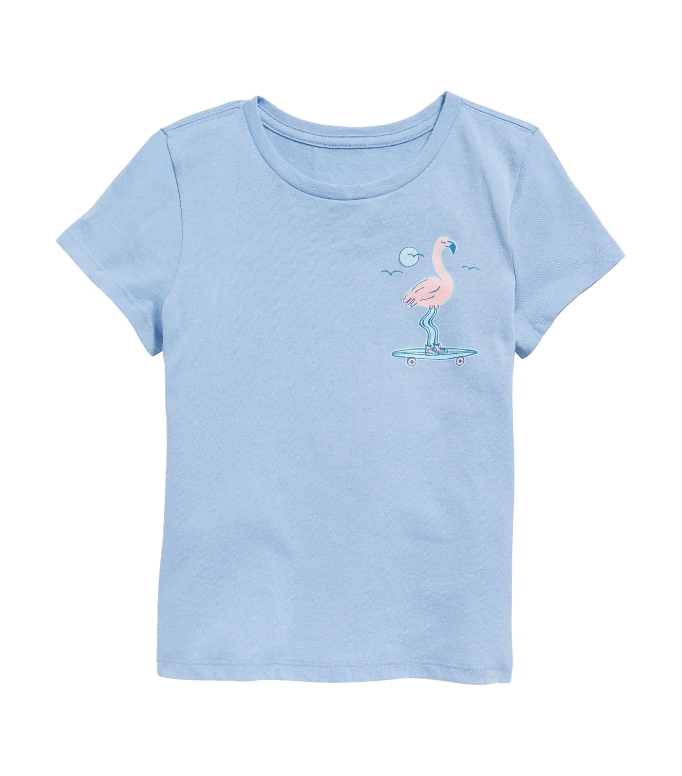 Short-Sleeve Graphic T-Shirt for Girls Blue Overall
