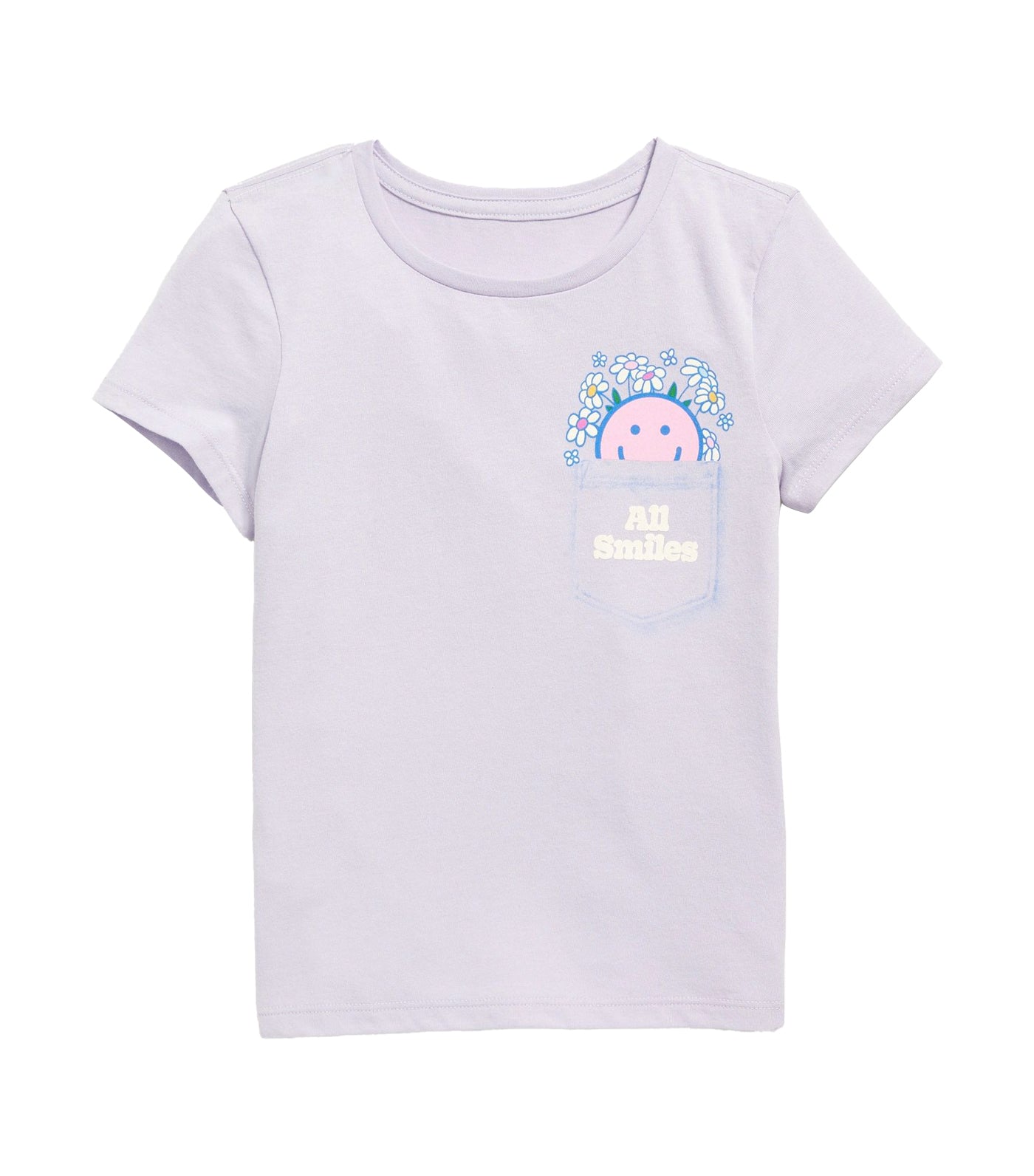 Short-Sleeve Graphic T-Shirt for Girls Dusky Lavender