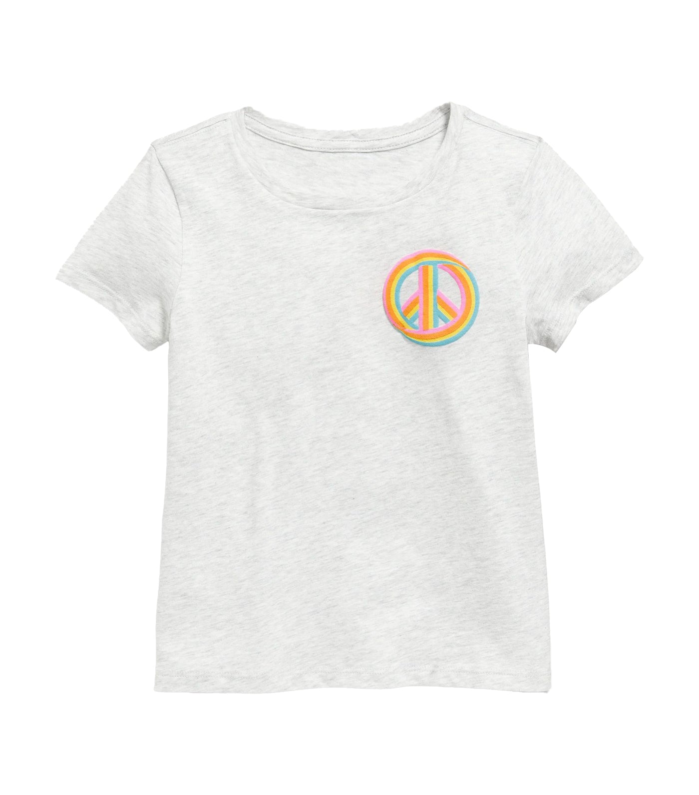 Short-Sleeve Graphic T-Shirt for Girls Light Heather Gray