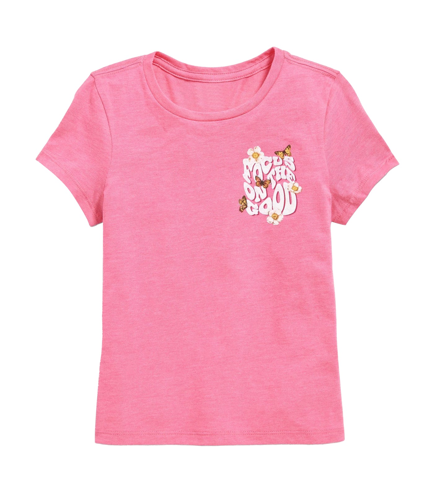 Short-Sleeve Graphic T-Shirt for Girls Flower Trail