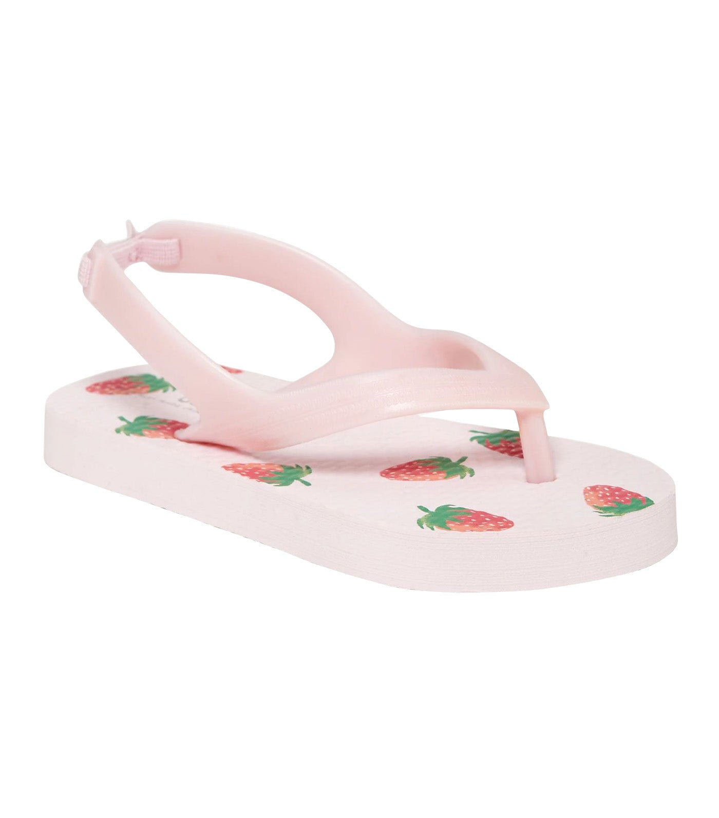 Printed Flip-Flops for Toddler Girls (Partially Plant-Based) - Strawberry