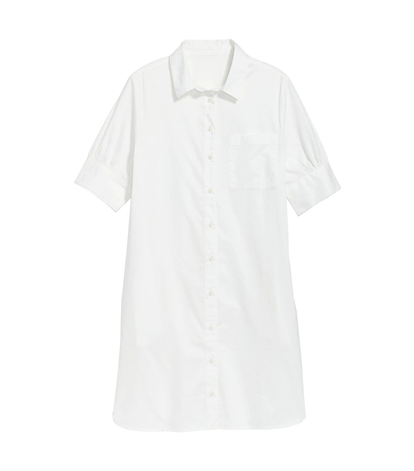 Short-Sleeve Shirt Dress for Women Calla Lily 2