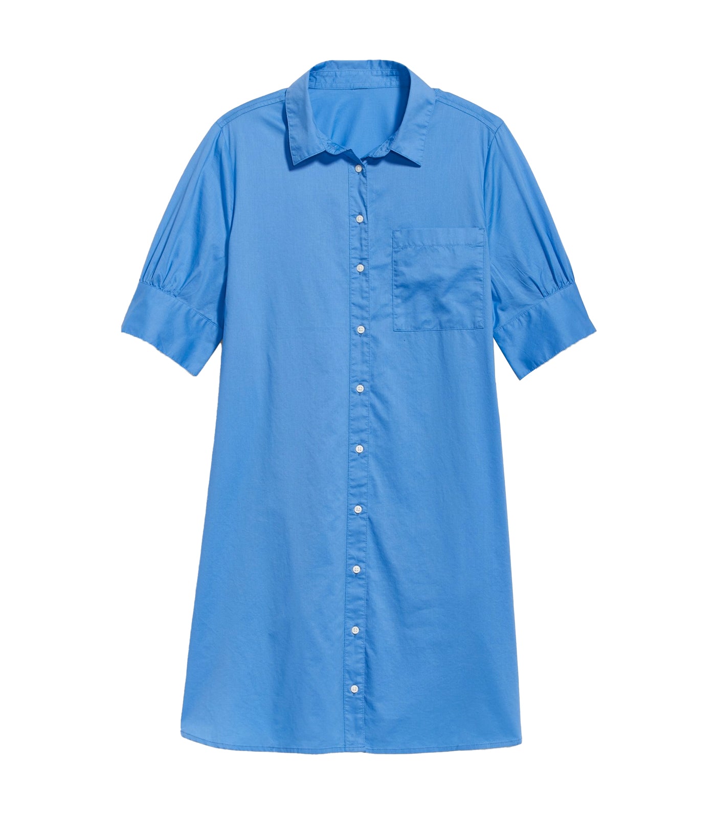 Short-Sleeve Shirt Dress for Women Cloisonne