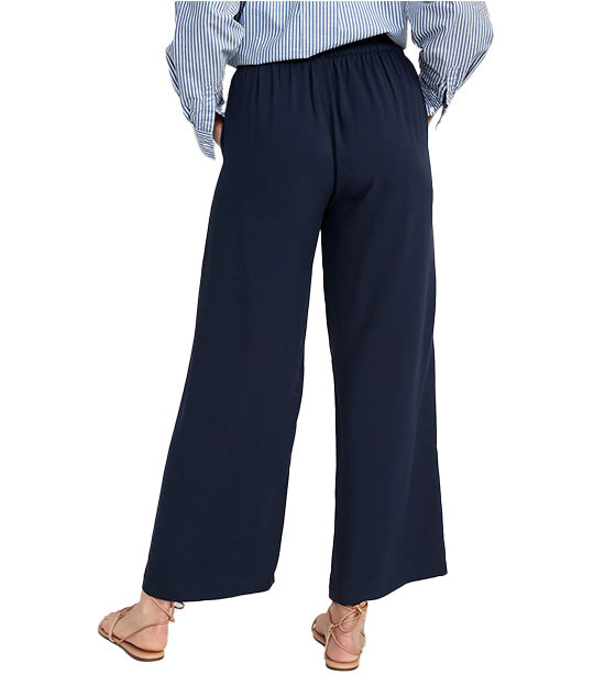 High-Waisted Playa Soft-Spun Wide-Leg Pants for Women In The Navy