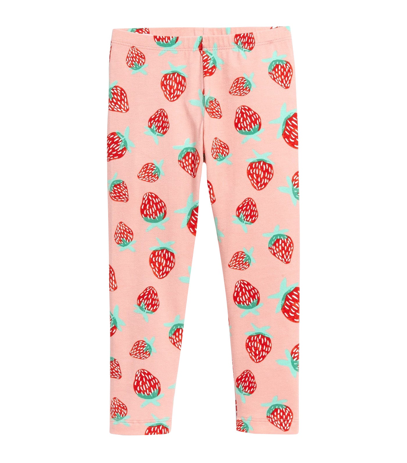 Printed Full-Length Leggings for Toddler Girls - Strawberry