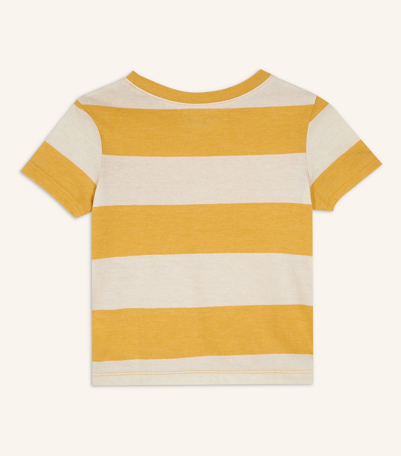 Unisex Printed Short-Sleeve T-Shirt for Toddler - Yellow Stripe