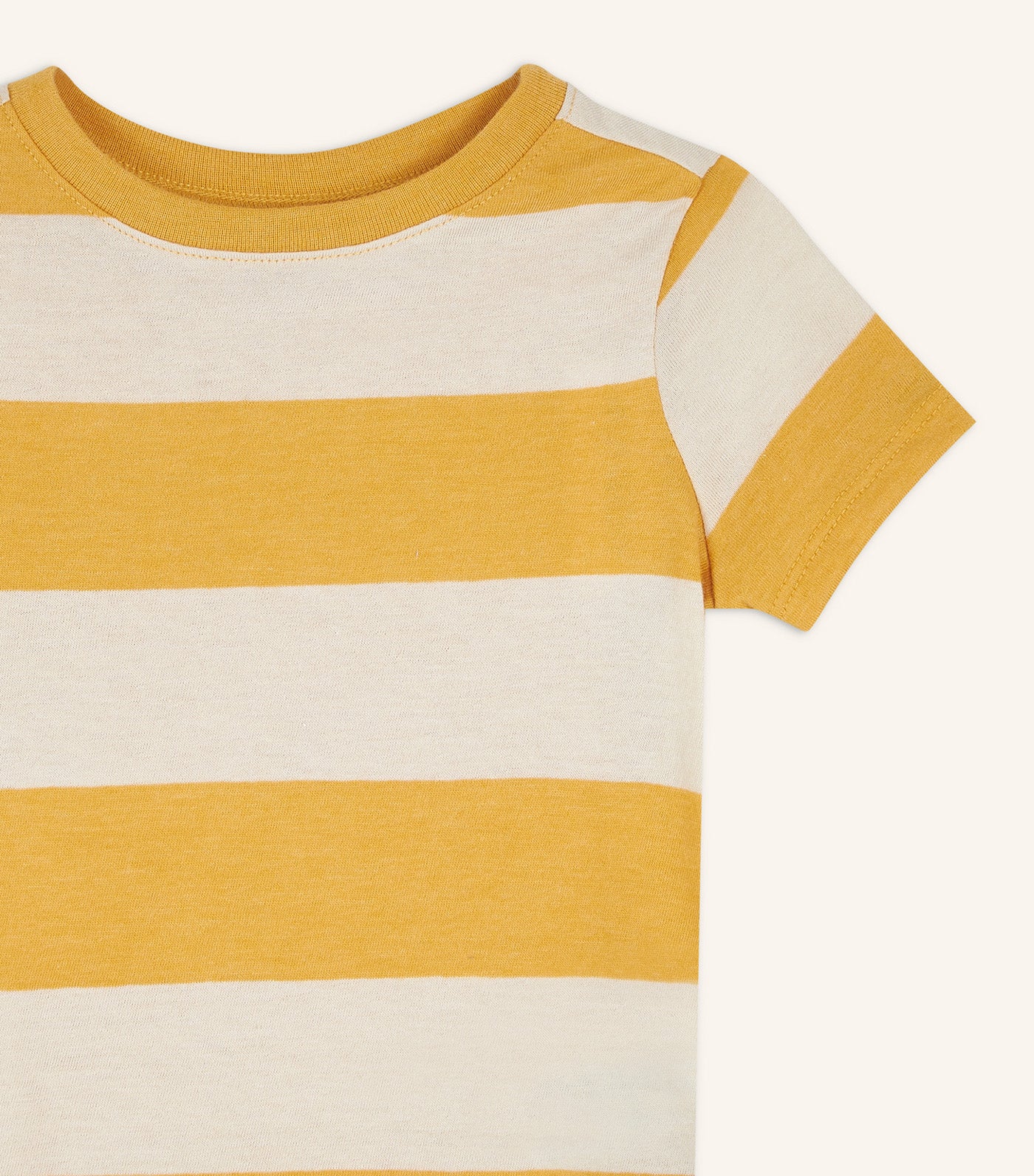Unisex Printed Short-Sleeve T-Shirt for Toddler - Yellow Stripe