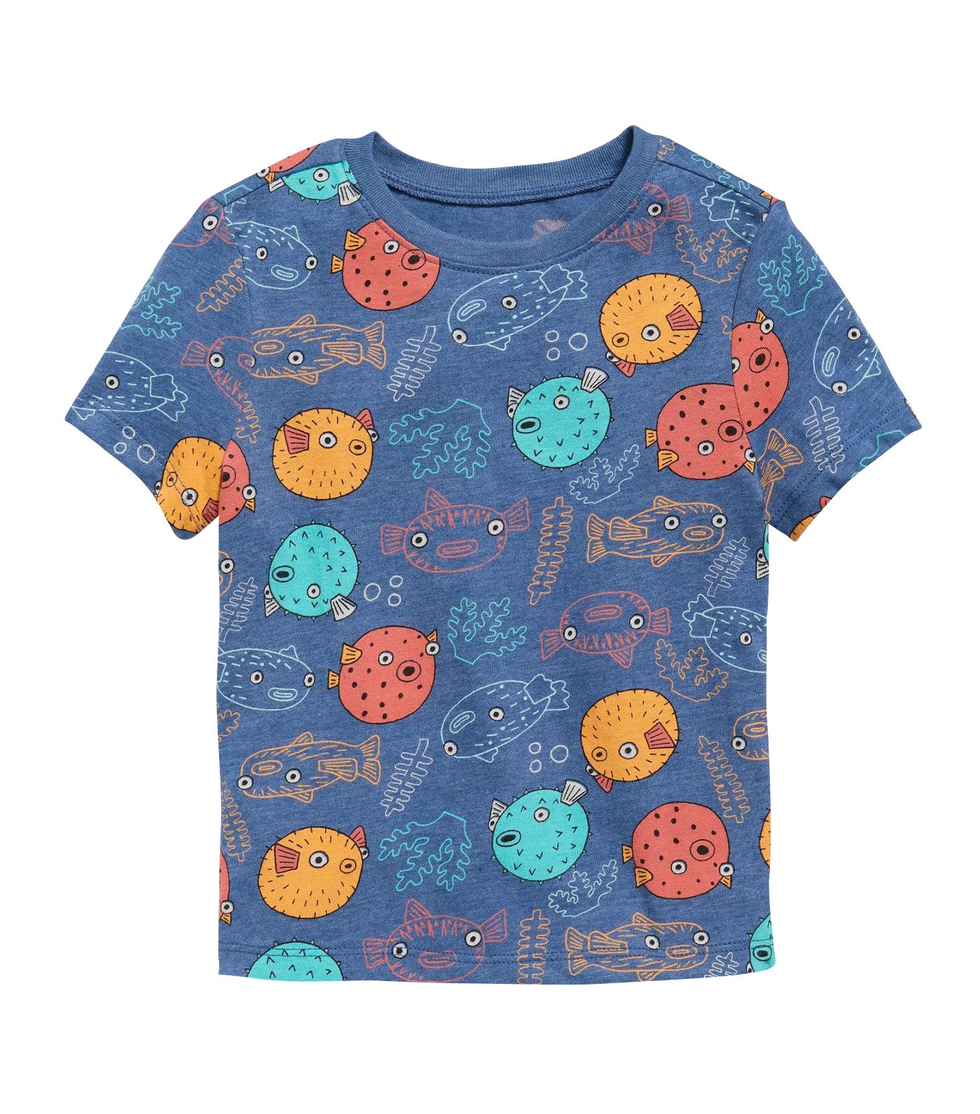 Unisex Short-Sleeve Printed T-Shirt for Toddler - Multi-Fishes