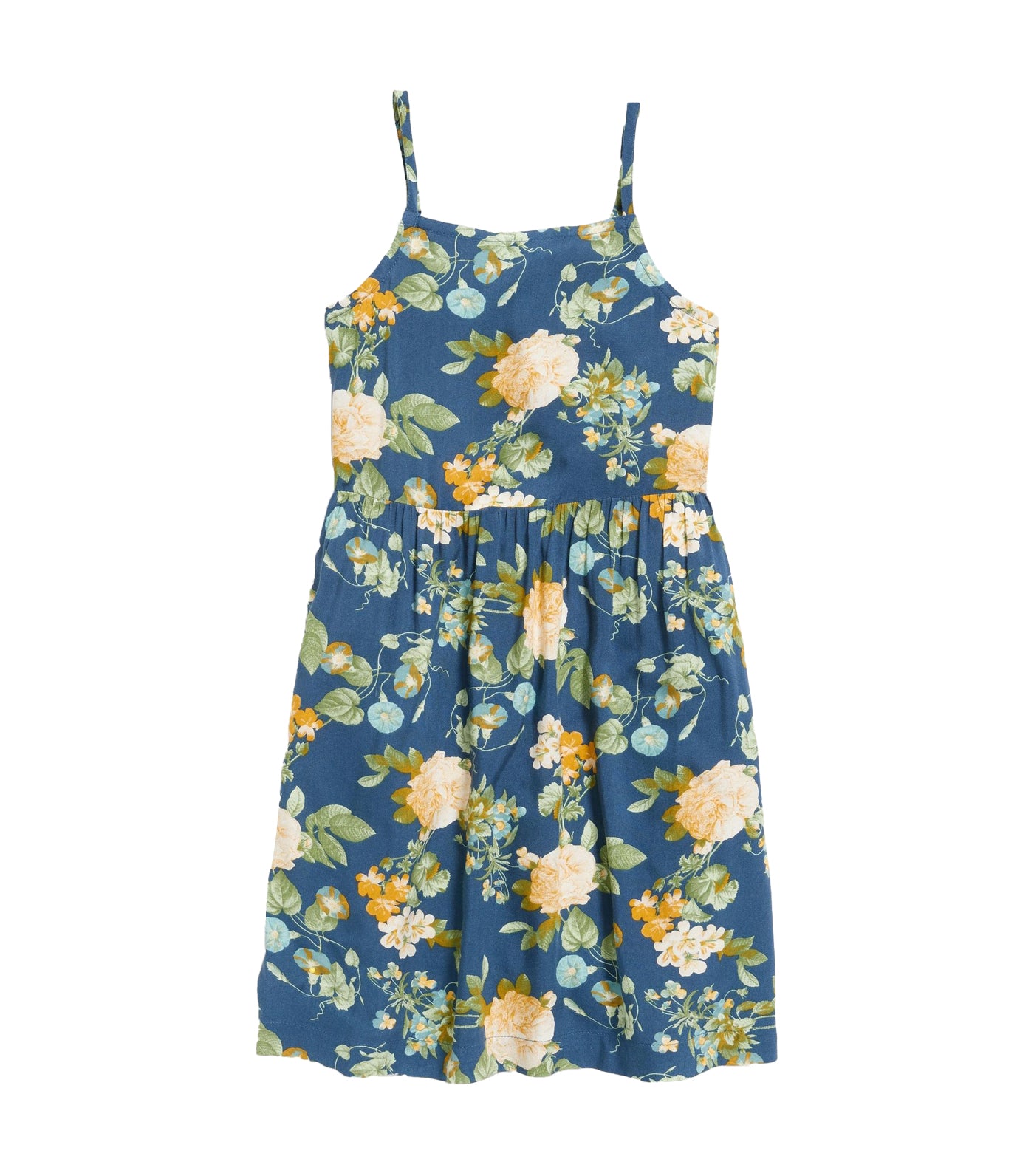 Printed Fit & Flare Cami Dress for Girls Navy Floral
