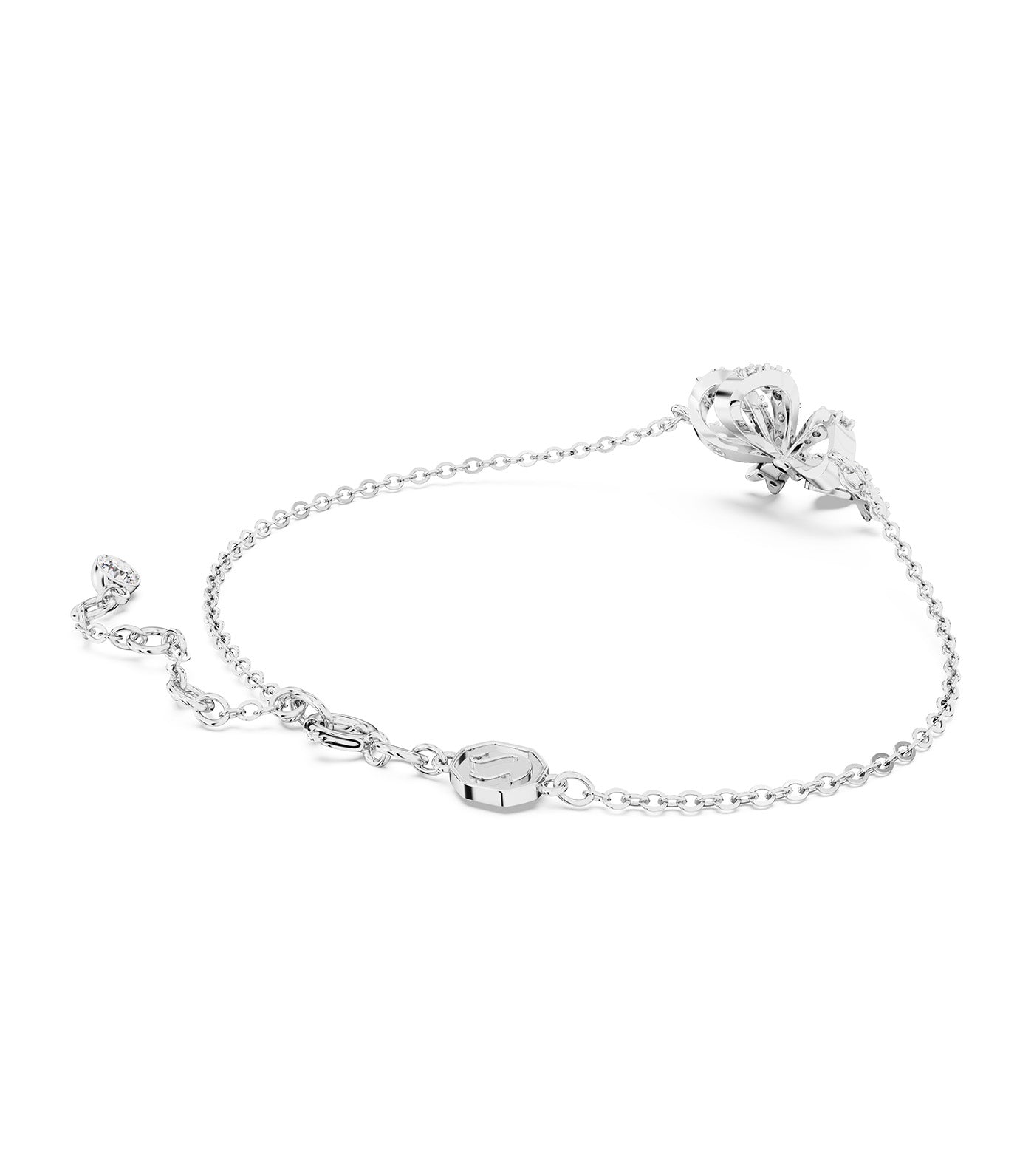 Volta Bracelet Bow White Rhodium-Plated