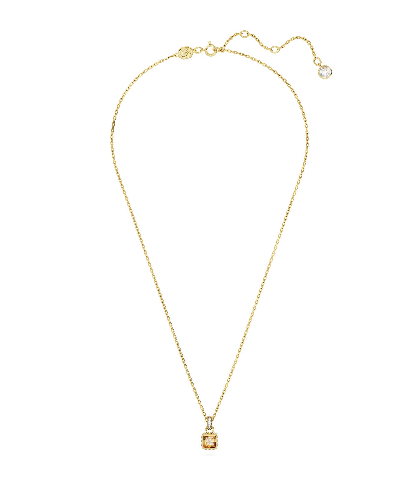 Stilla Pendant Square Cut Yellow Gold-Tone Plated