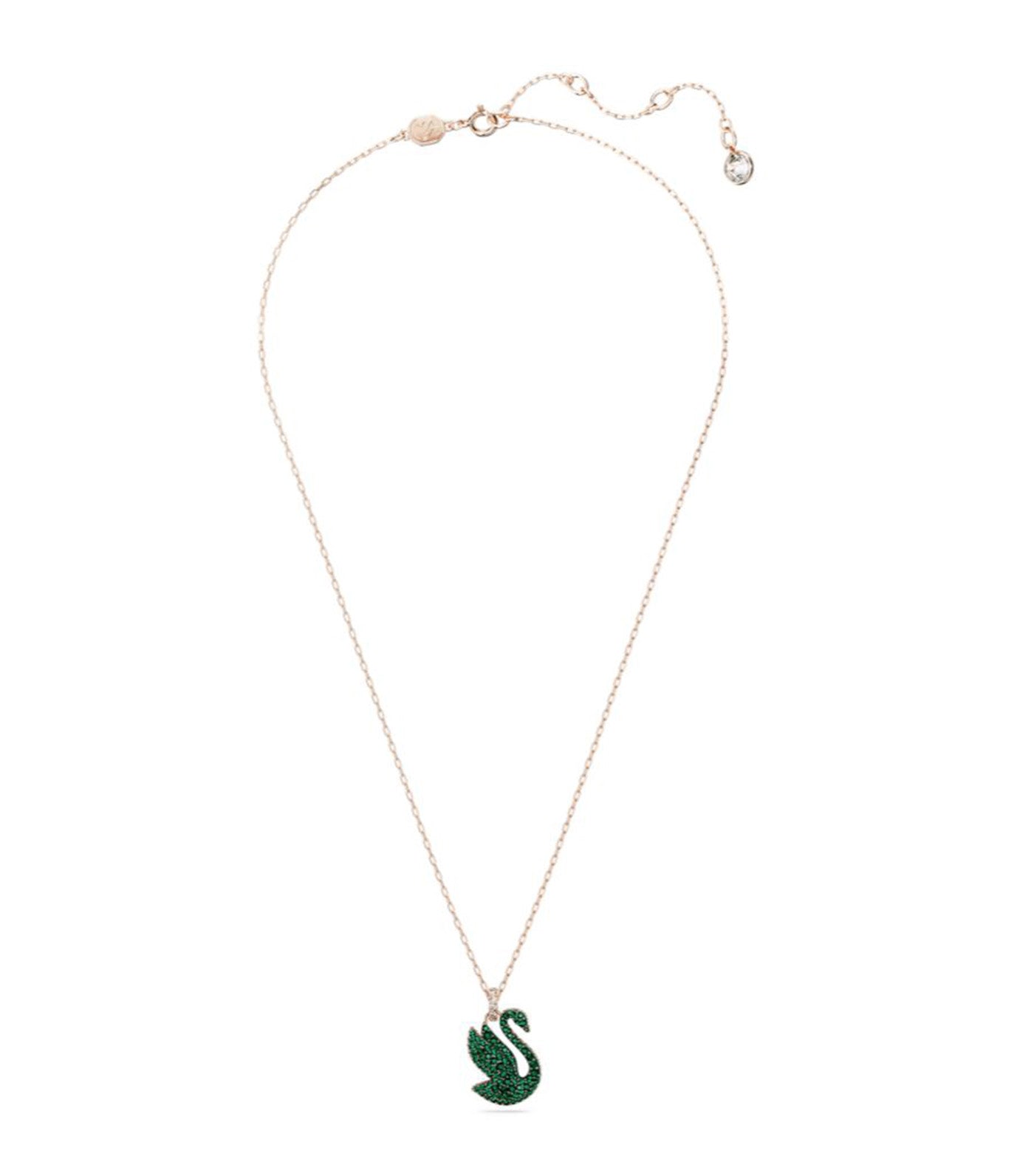 Swarovski Iconic Swan pendant, Swan, Black, Rose gold-tone plated by  SWAROVSKI | Pendant, Swarovski necklace, Black crystals
