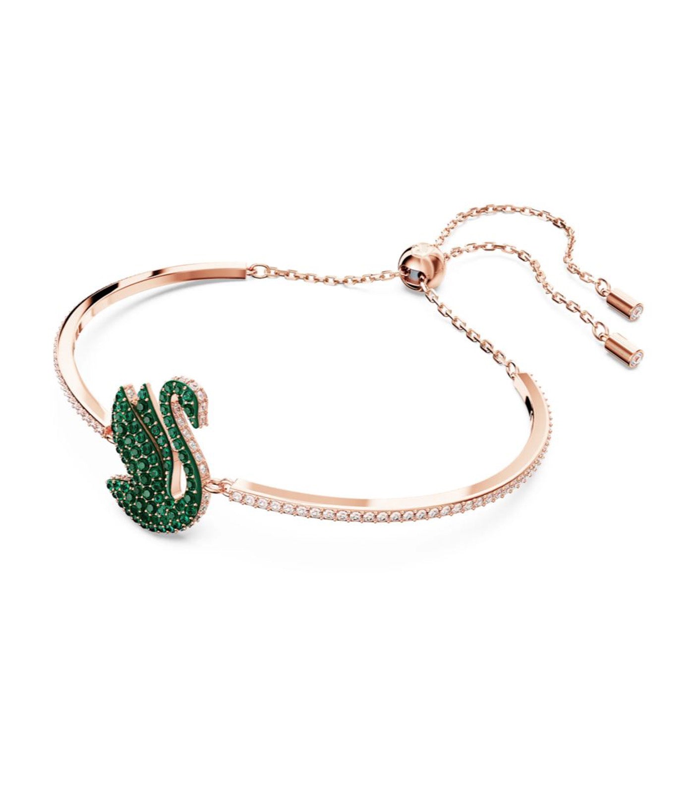 Swarovski swan deals bracelet rose gold