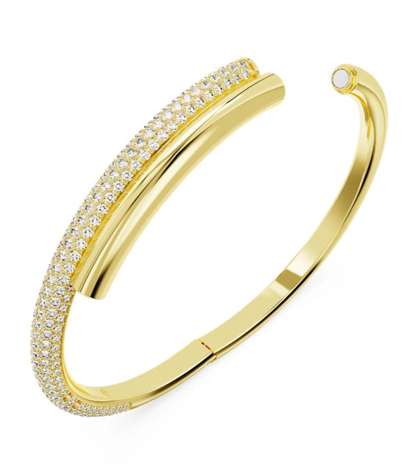 Dextera Bangle White Gold-tone Plated