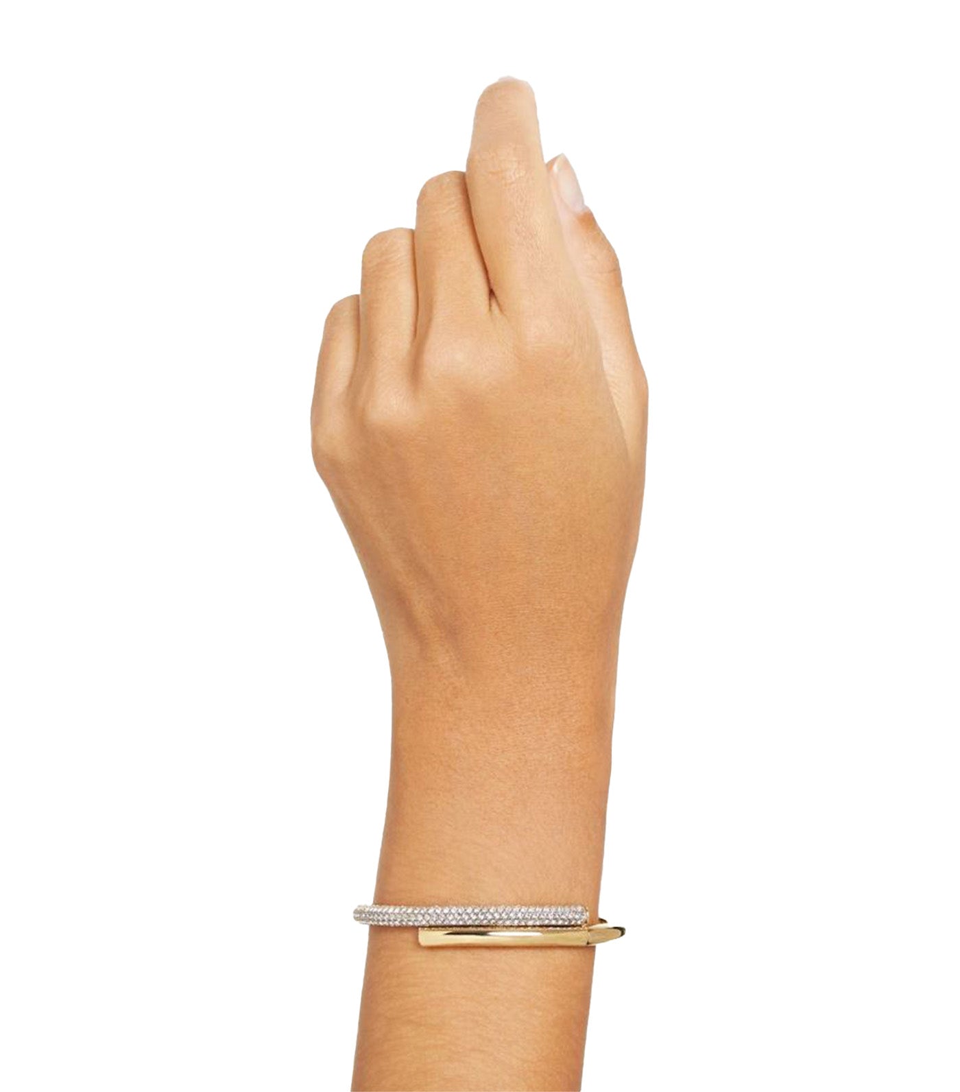 Dextera Bangle White Gold-tone Plated