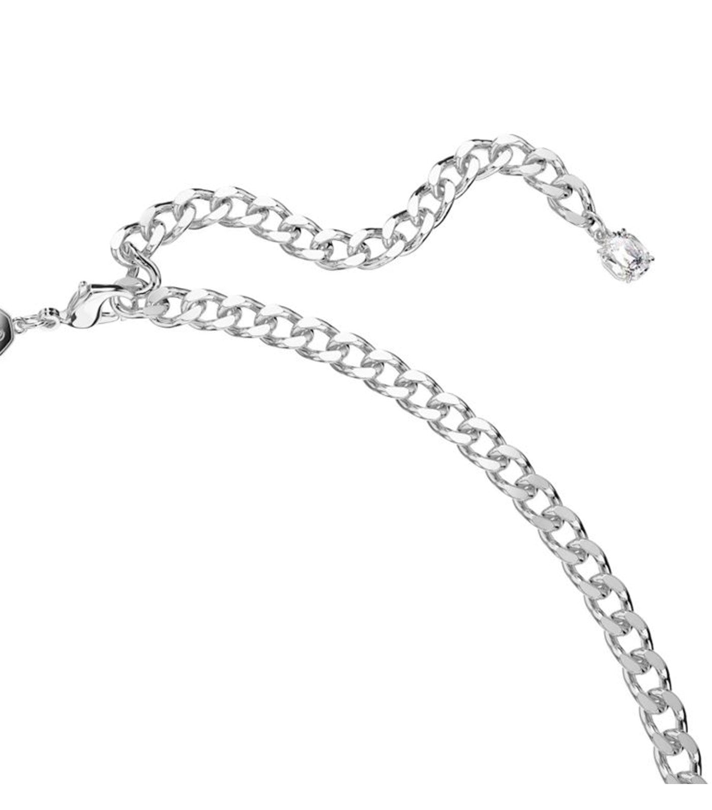 Dextera Necklace Mixed Cuts White Rhodium Plated