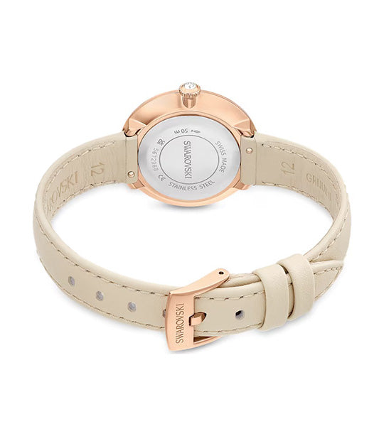 Certa Watch Swiss Made Leather Strap Beige Rose Gold-Tone Finish