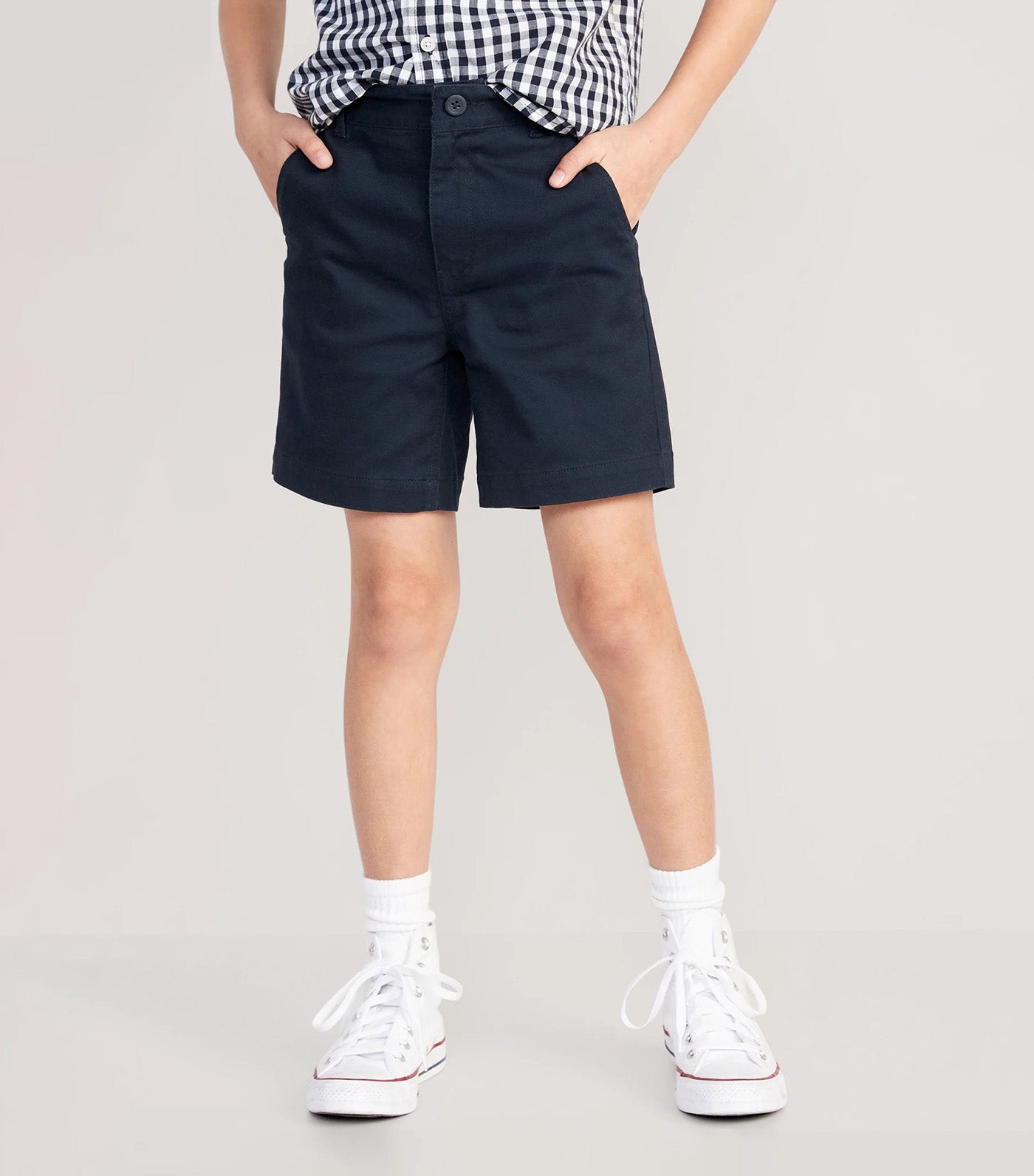Old Navy Kids Built-In Flex Straight Twill Shorts for Boys (Above Knee) - In  the Navy