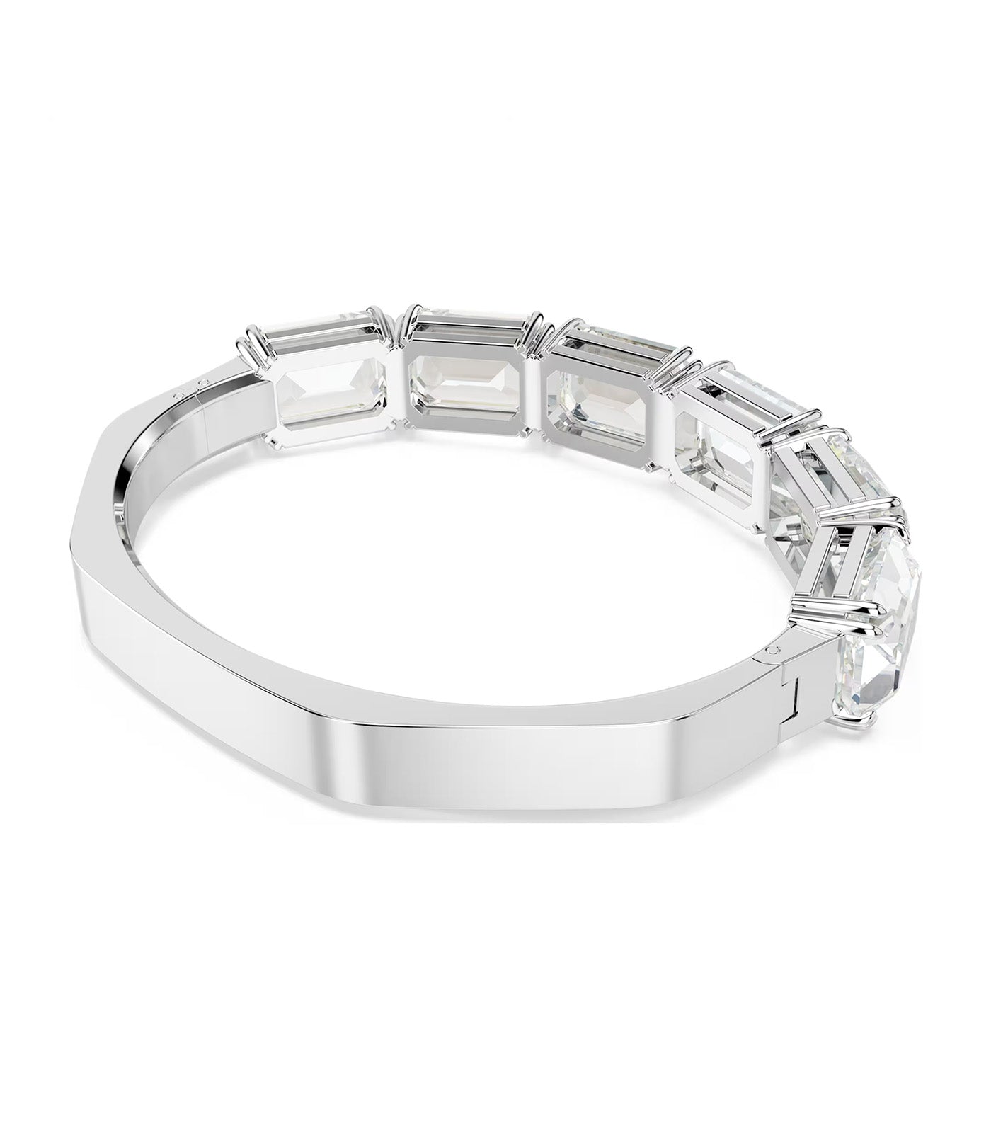 Millenia Bangle Octagon Cut, White, Rhodium Plated White