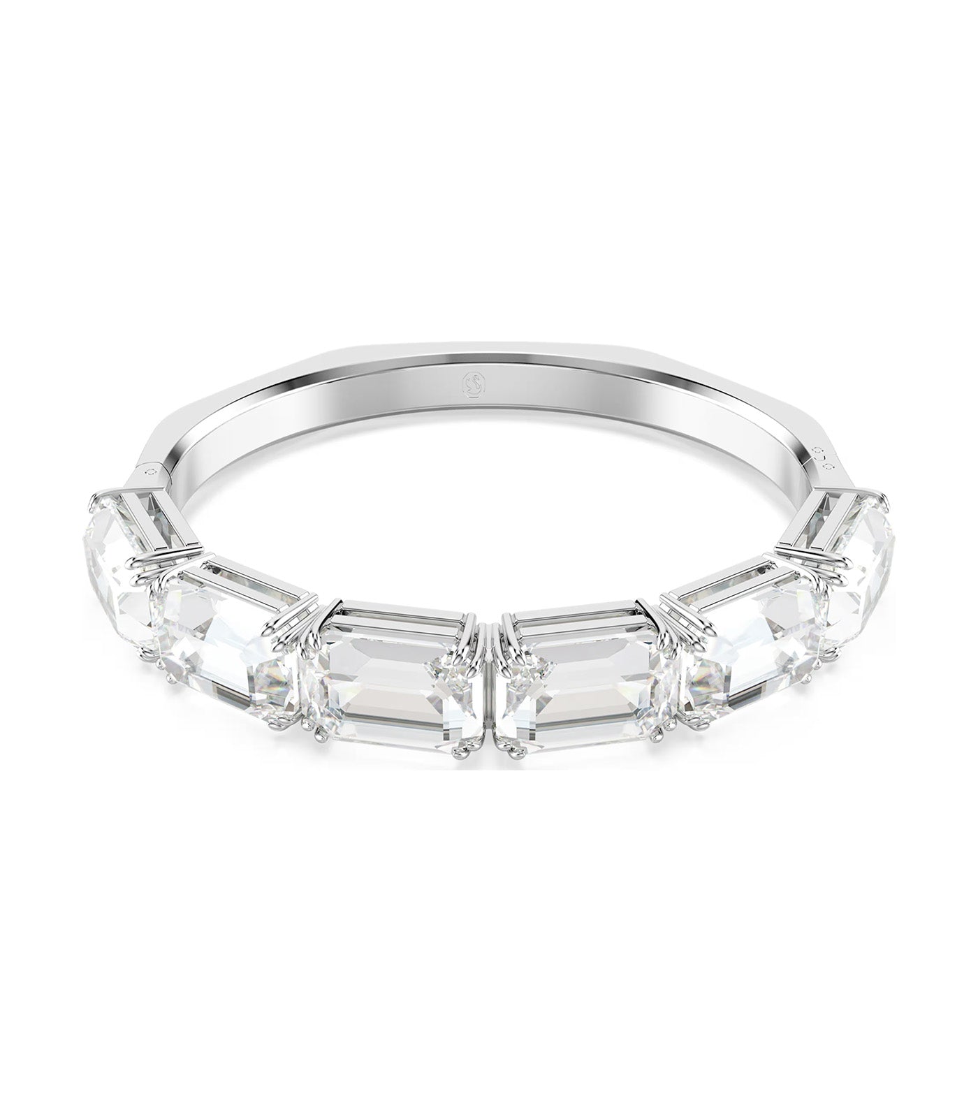 Millenia Bangle Octagon Cut, White, Rhodium Plated White