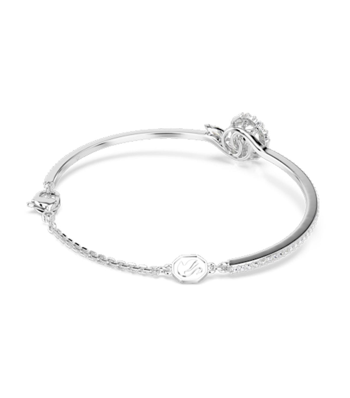 Snake Bracelet Mixed Cuts Year of the Snake Rhodium Plated White