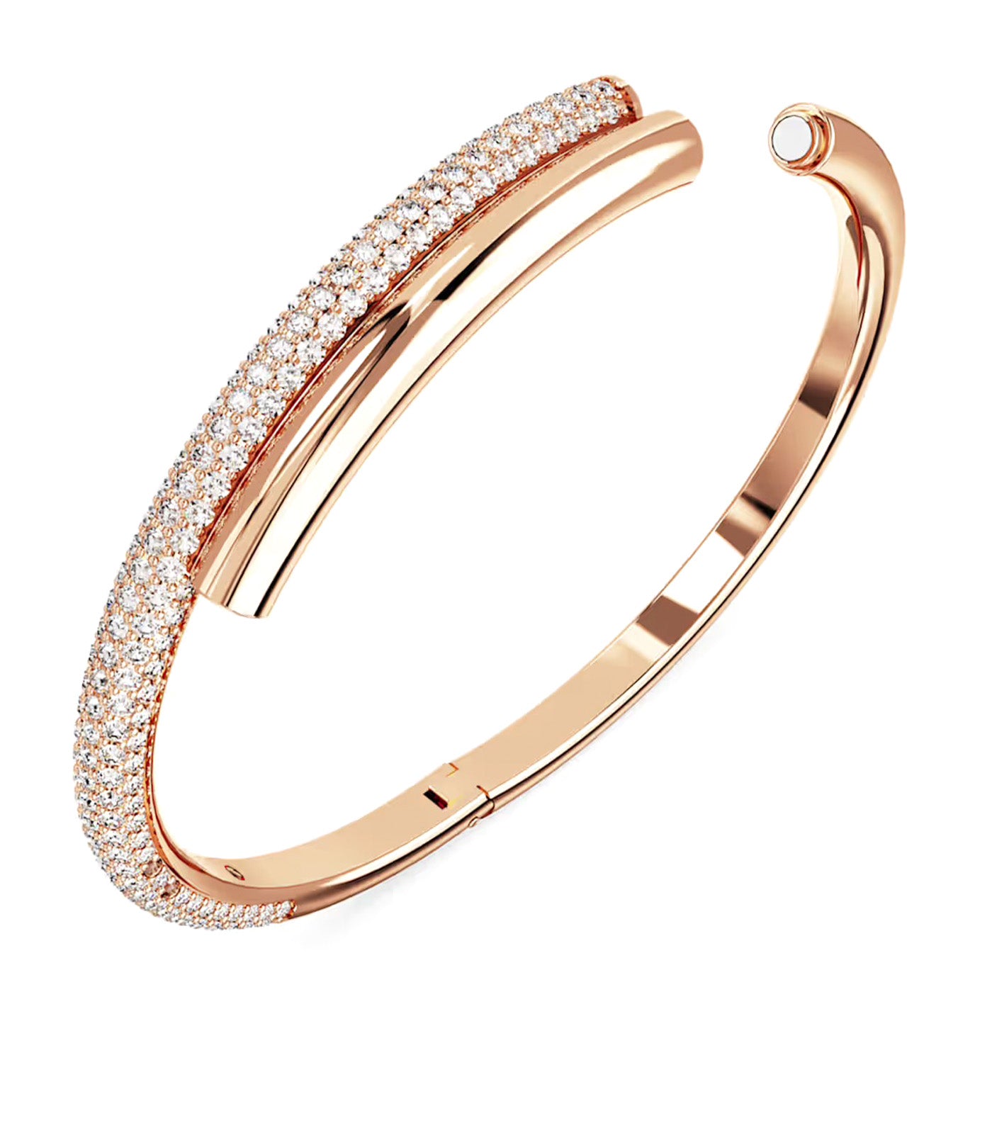 Dextera Bangle White, Rose Gold-Tone Plated