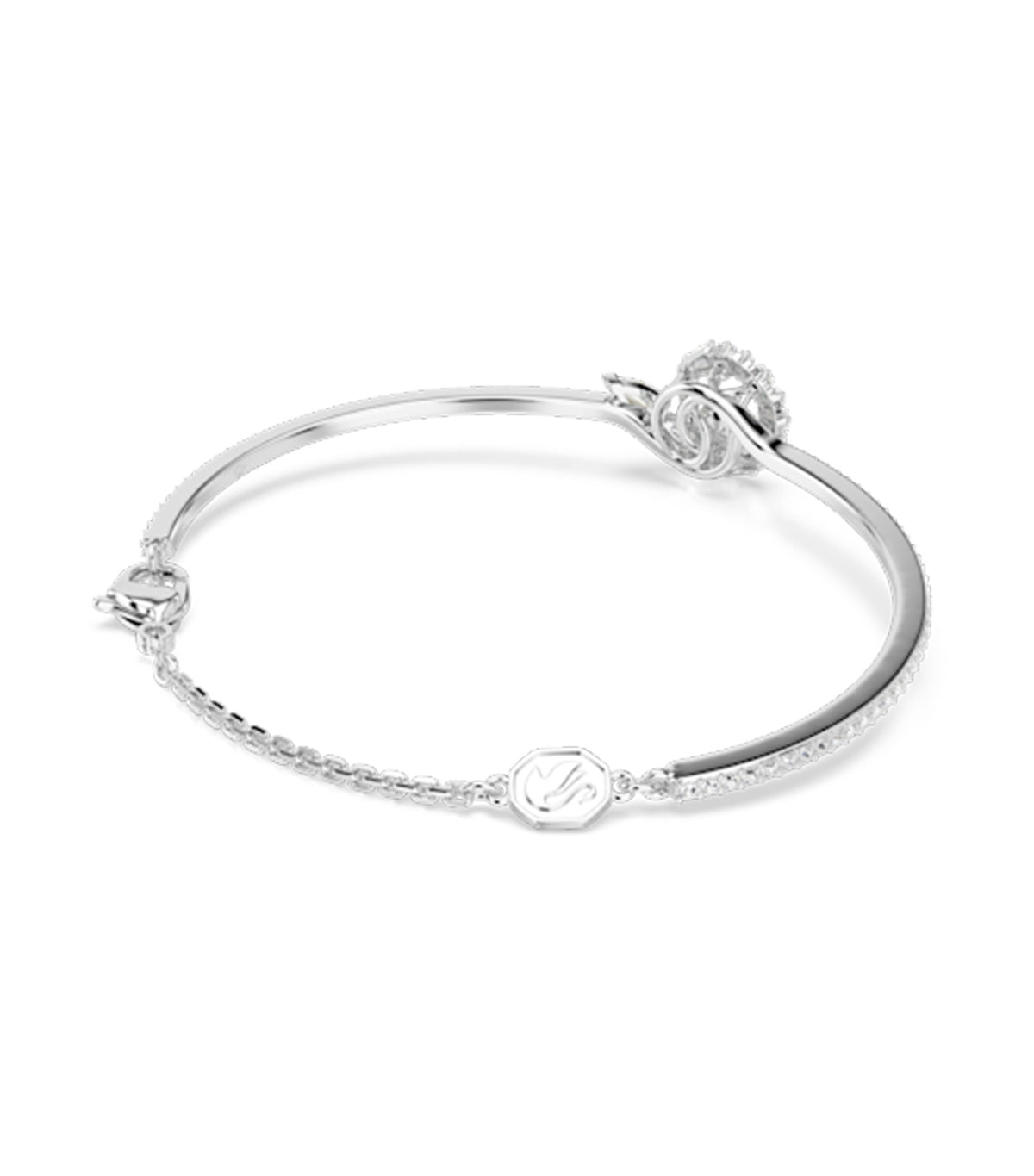 Snake Bracelet Mixed Cuts Year of the Snake Rhodium Plated White
