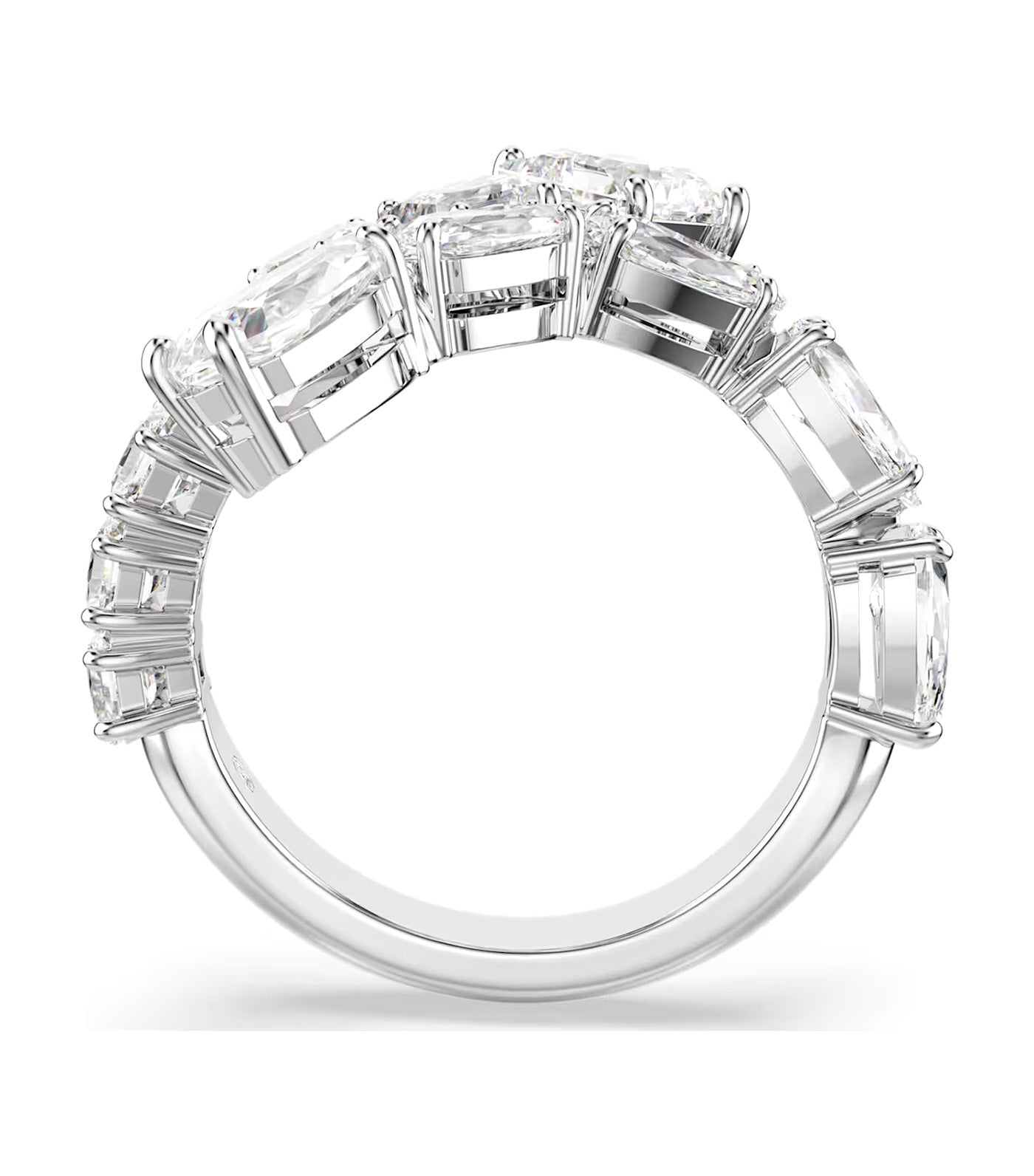 Matrix Ring Mixed Cuts, Rhodium Plated White