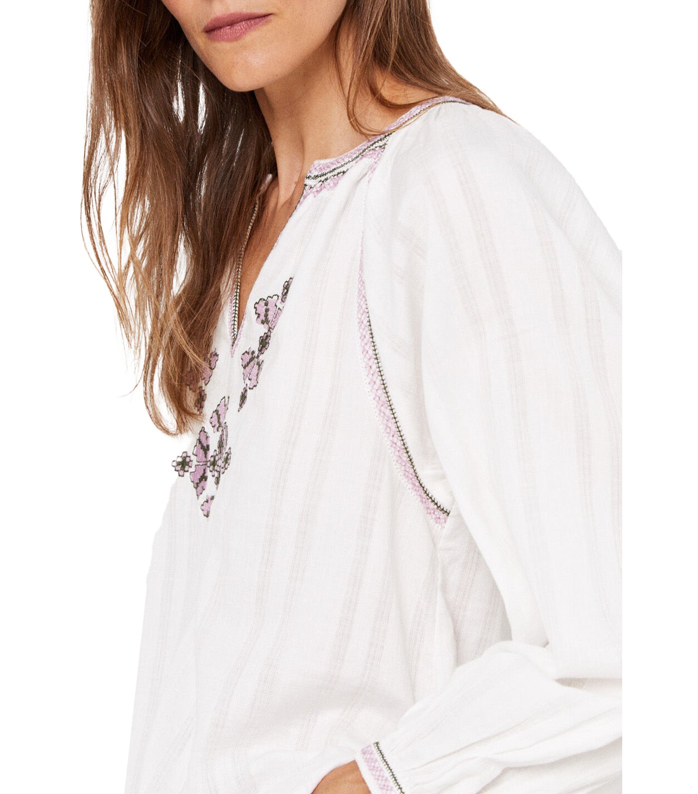 Embroidered Sustainable Blouse White